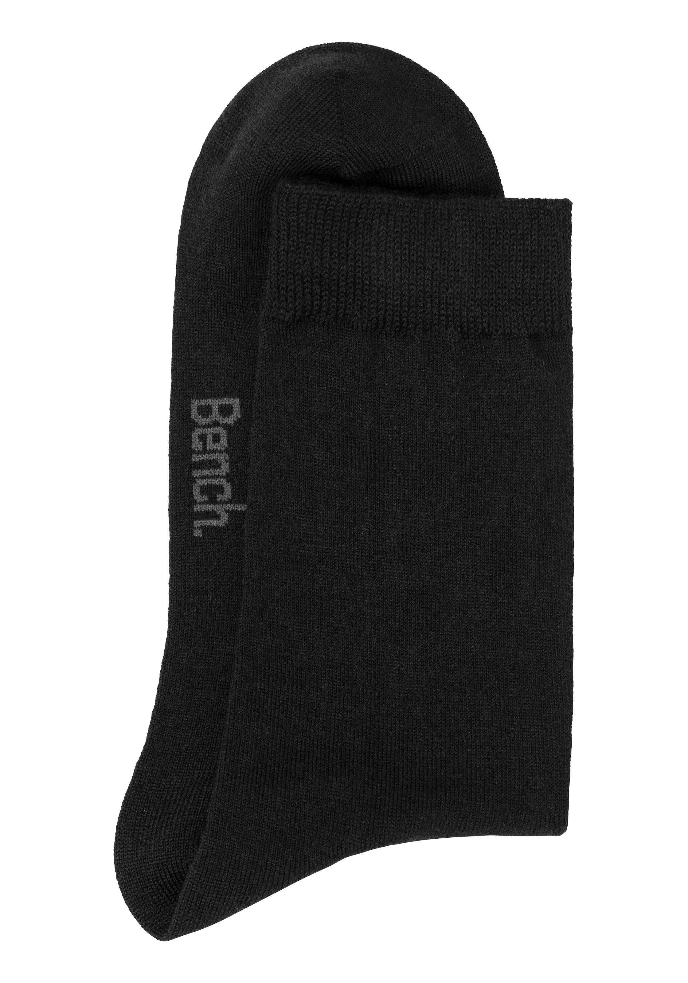 Bench. Socken, (Packung, 3 Paar), Wollsocken aus flauschigem Material mit 53% Wolle