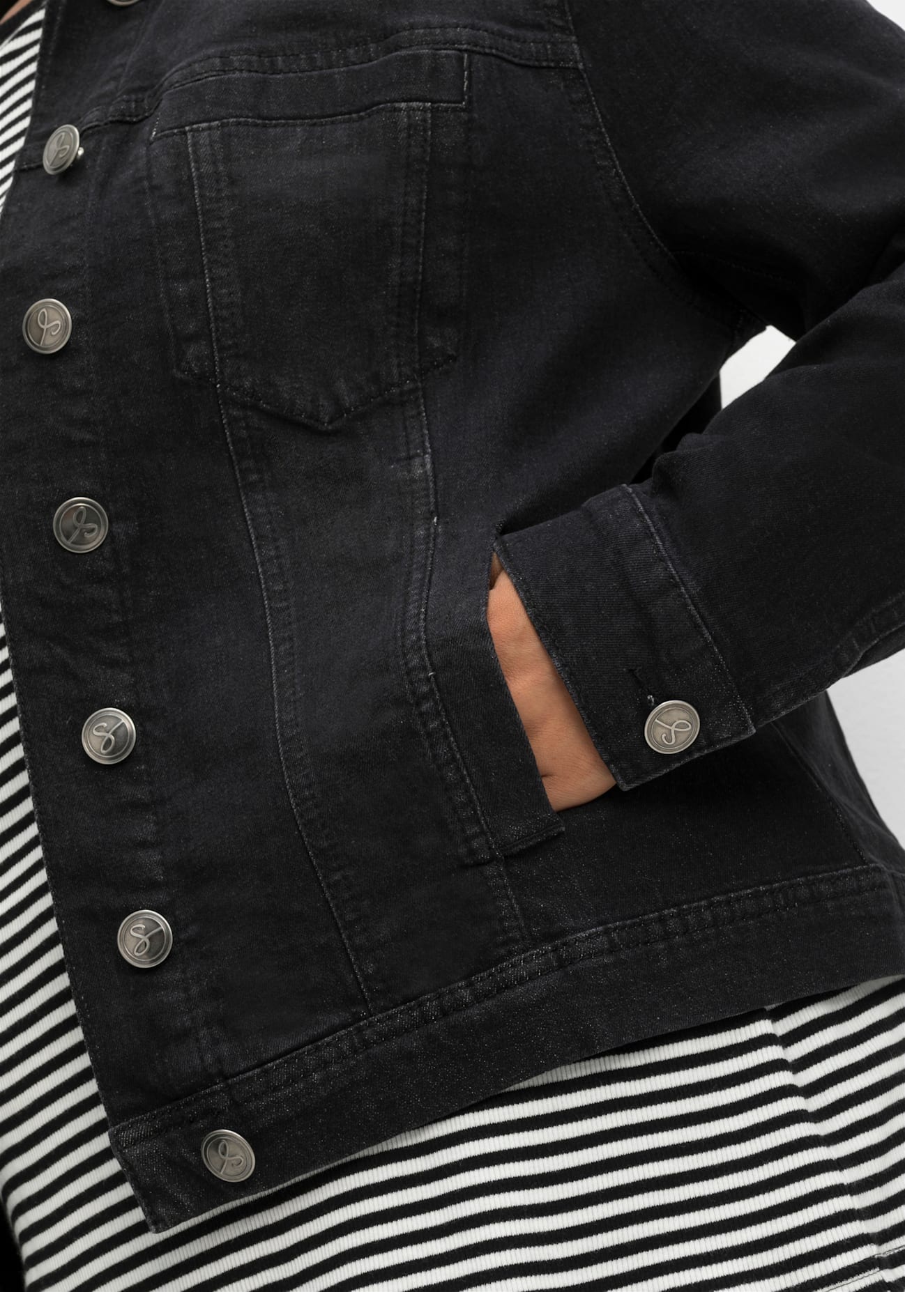 Sheego Jeansjacke, ohne Kapuze