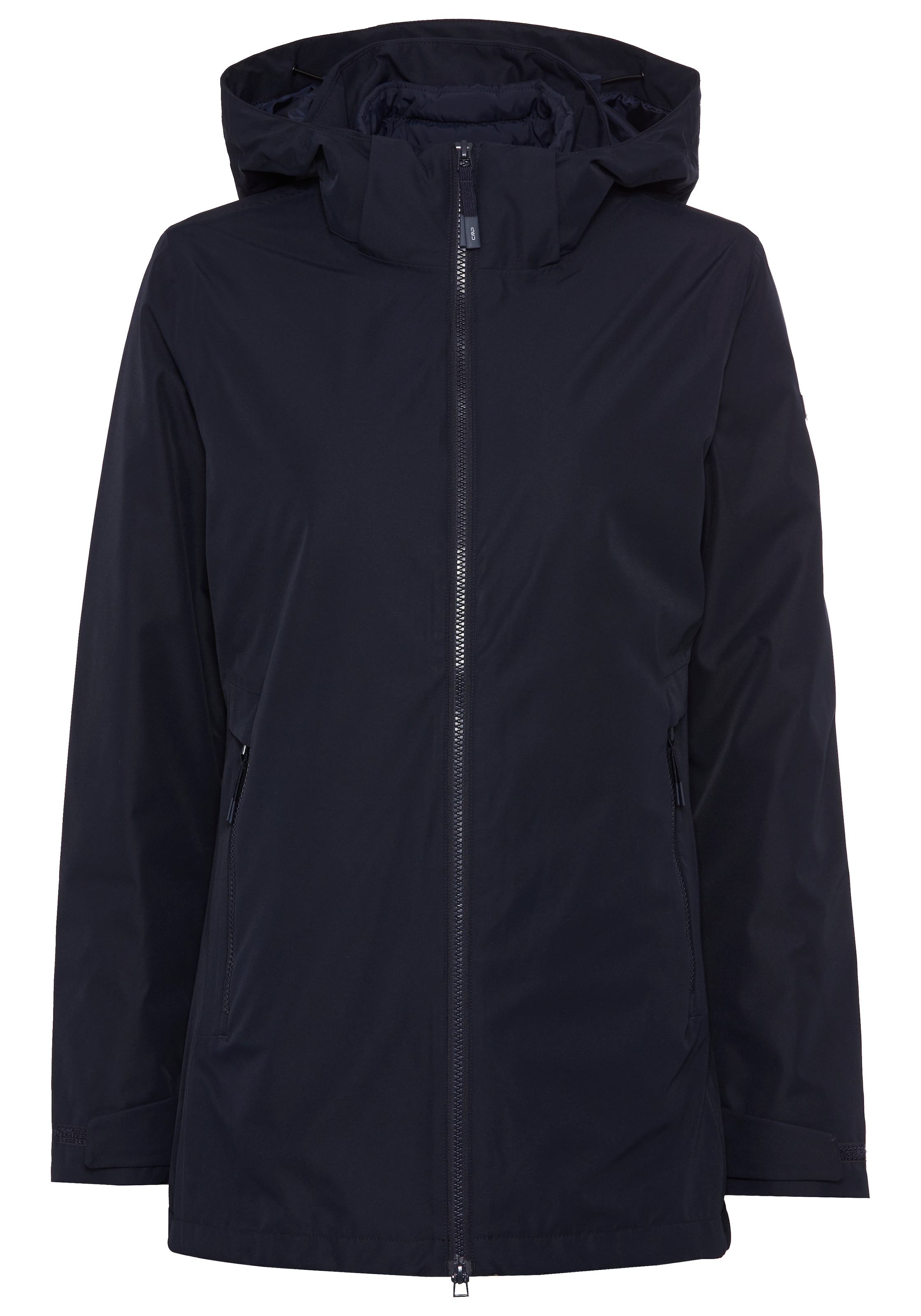 CMP 3-in-1-Funktionsjacke »WOMAN LONG JACKET ZIP HOOD DETACHABLE«, mit Kapuze