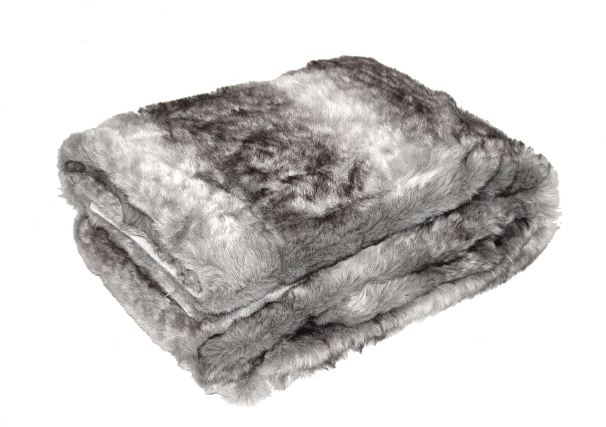 MESANA Wohndecke »Wolf« aus hochwertigem Fellimitat, Kuscheldecke, 150x200 cm