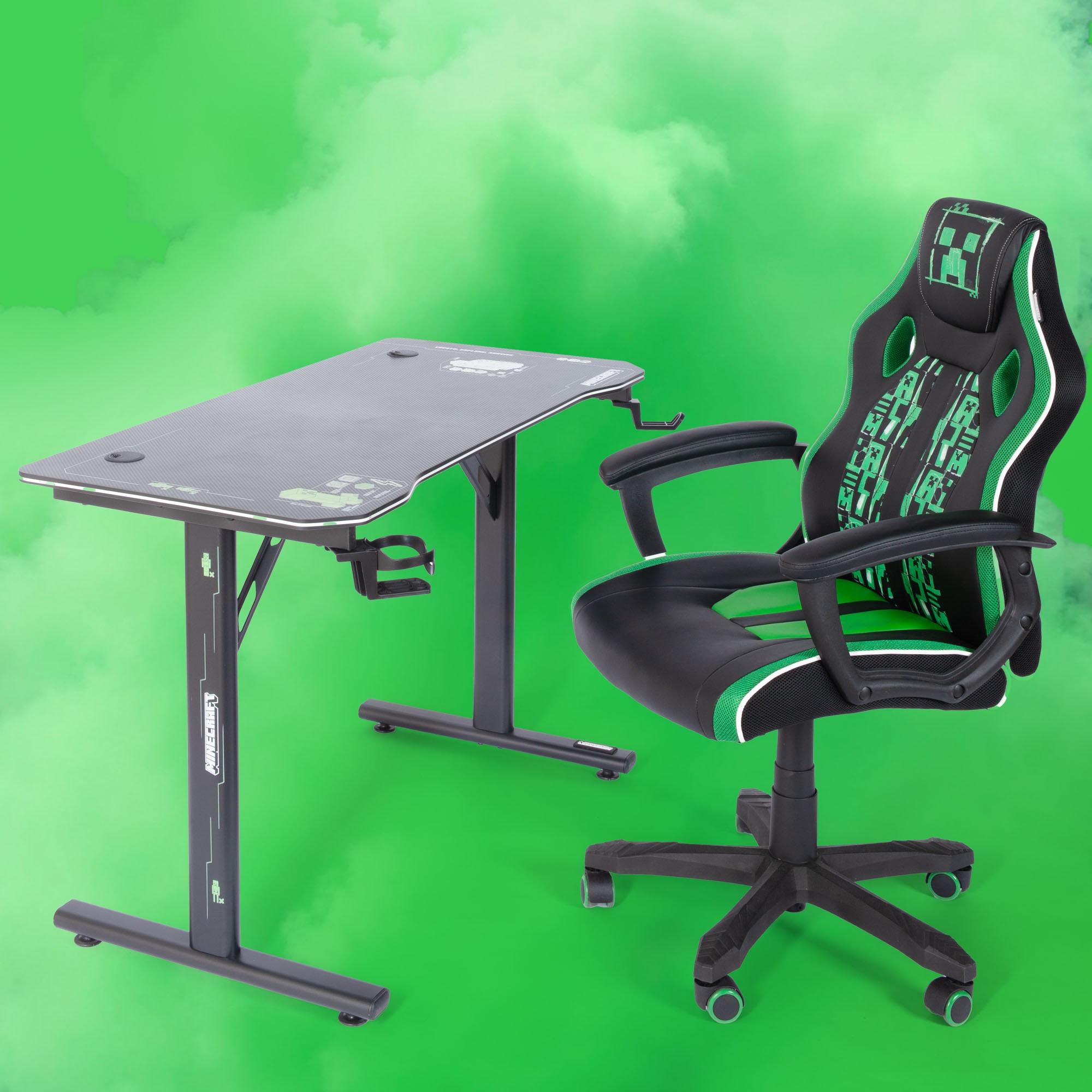 Phoenix Gaming-Stuhl () 1 Stk.grüne Absetzungen, Racing Chair