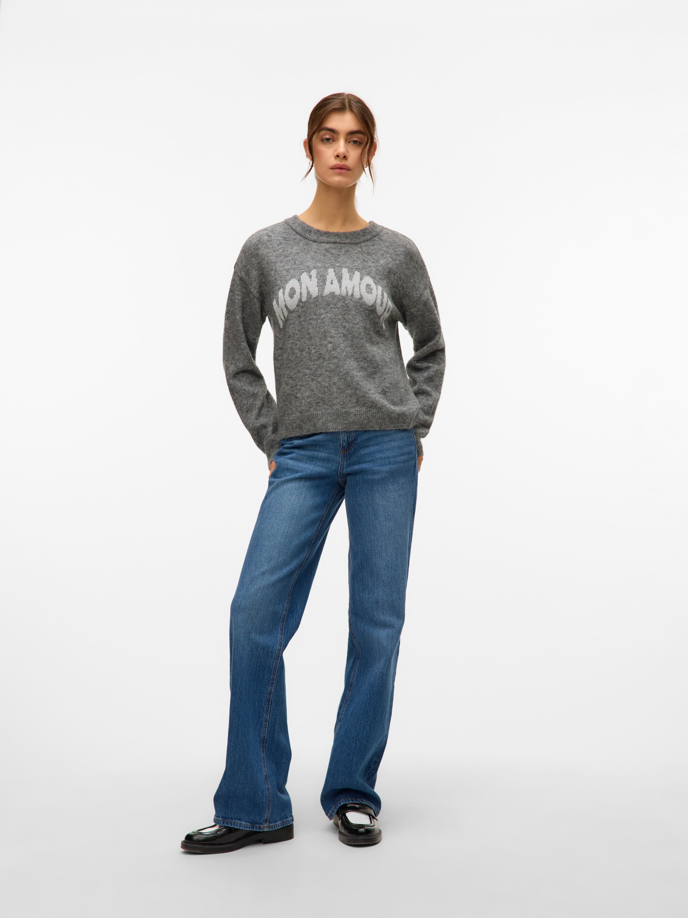 Vero Moda Strickpullover »VMAMOREMIO LS O-NECK PULLOVER BOO«