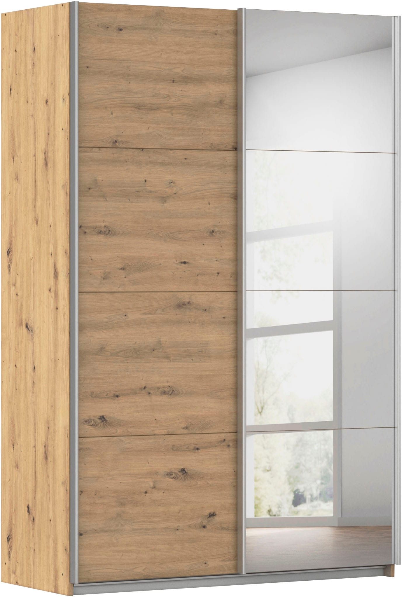 rauch Schwebetürenschrank »Kleiderschrank Schrank Garderobe Schlafzimmerschrank CORTONA« erhältlich in Breite: 136/181/203/226/271/315/360 cm, Höhe: 210/229 cm,  in 3 Ausstattungen BASIC/CLASSIC/PREMIUM (SOFT-CLOSE) MADE IN GERMANY