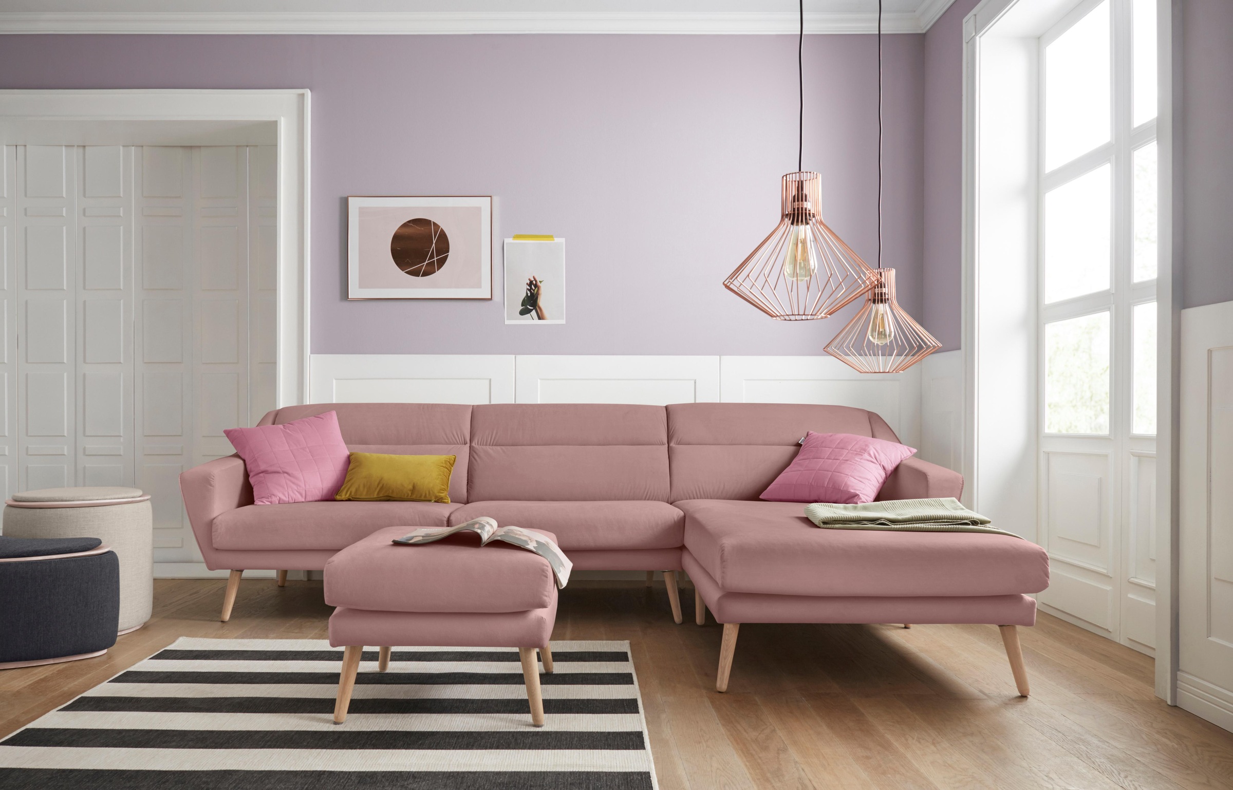 andas Hocker »Bille«, mit Eiche-Beinen, Design by Morten Georgsen