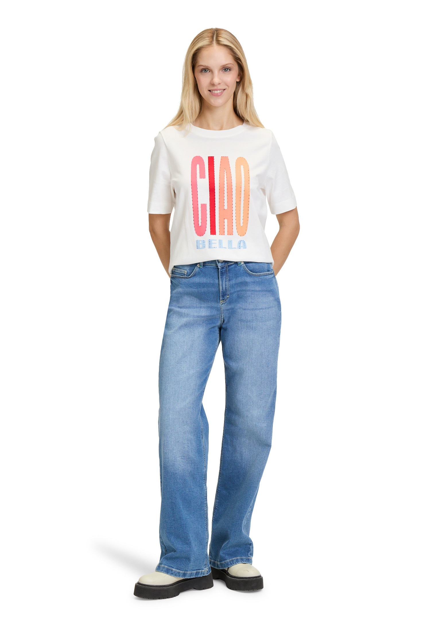 Cartoon T-Shirt »Printshirt mit Rundhalsausschnitt«