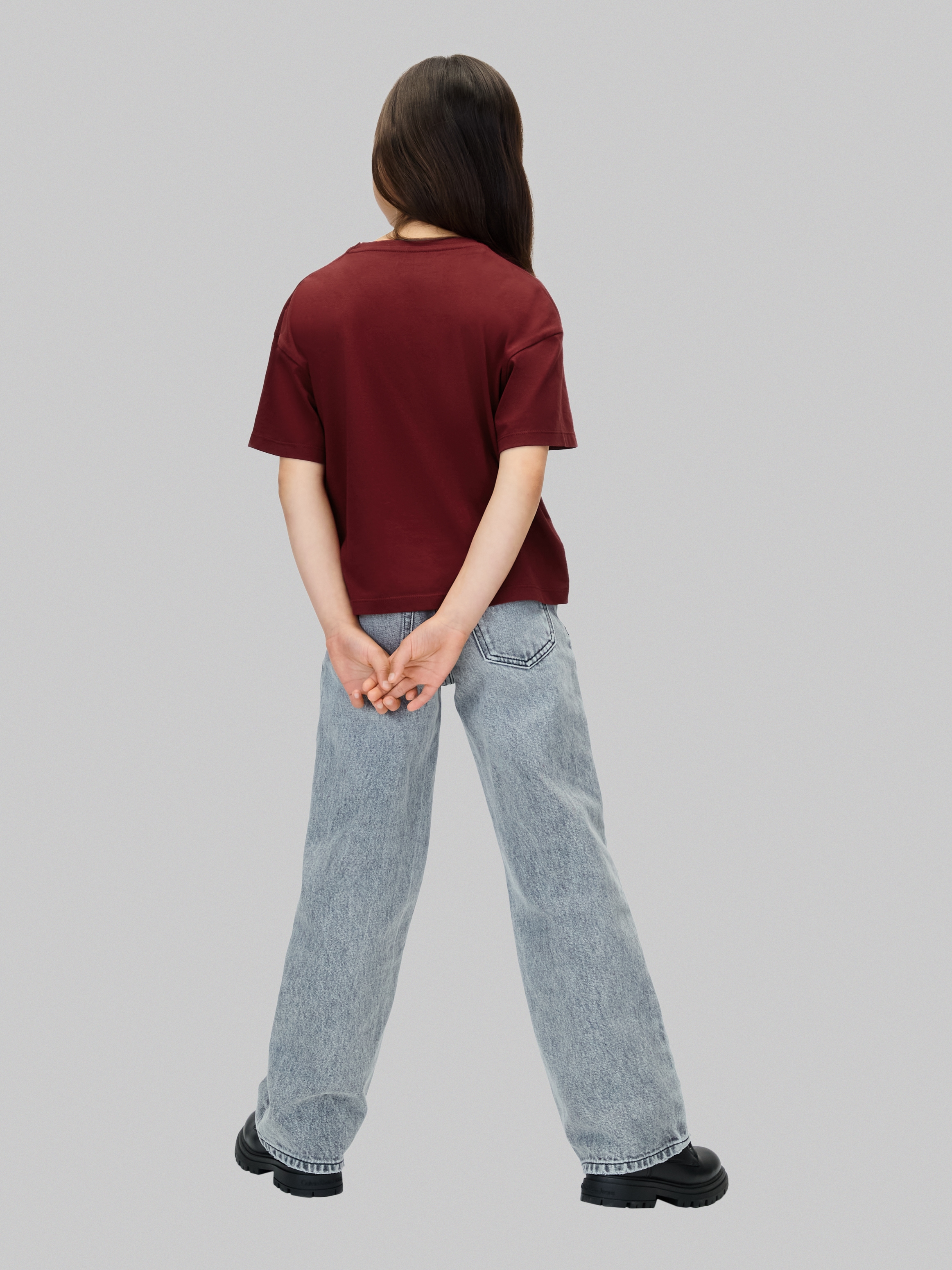 Calvin Klein Jeans T-Shirt »FESTIVE GRAPHIC SS T-SHIRT« für Kinder bis 16 Jahre, Glitzer-Druck