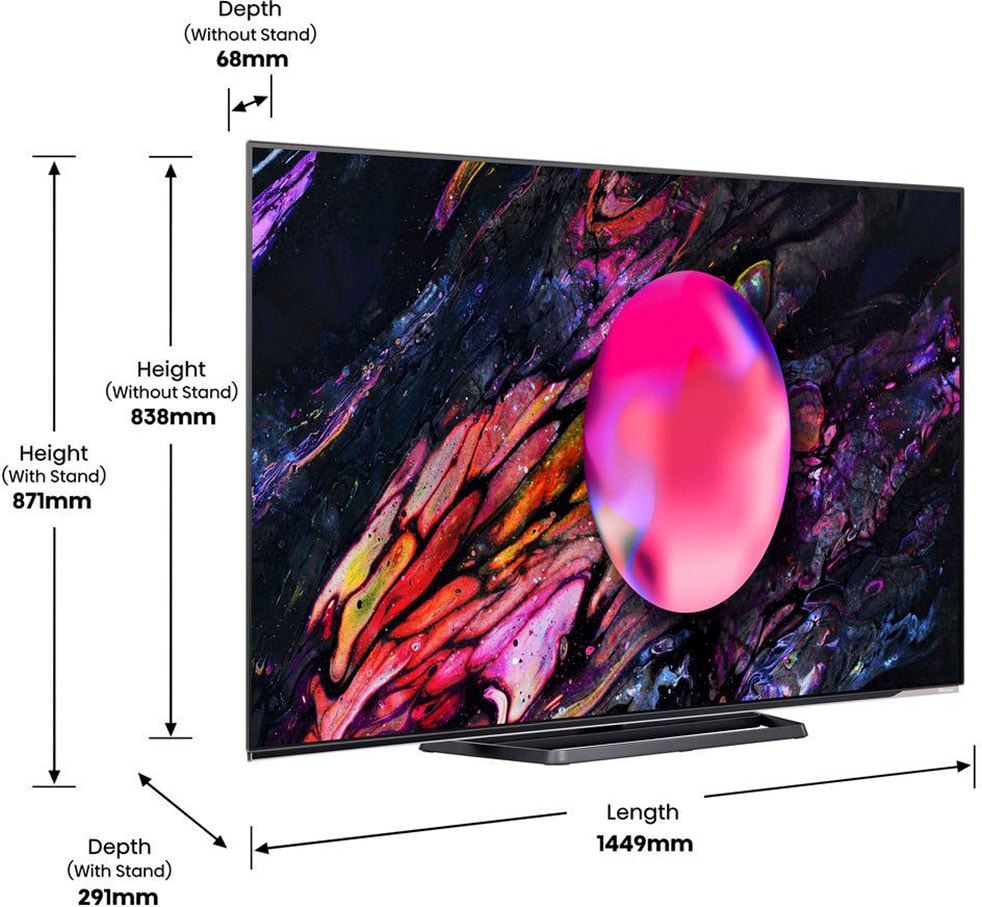 Hisense LED-Fernseher cm/65 Zoll, Ultra ➥ Smart-TV »65A85K«, 3 XXL | 164 HD, Jahre UNIVERSAL 4K Garantie