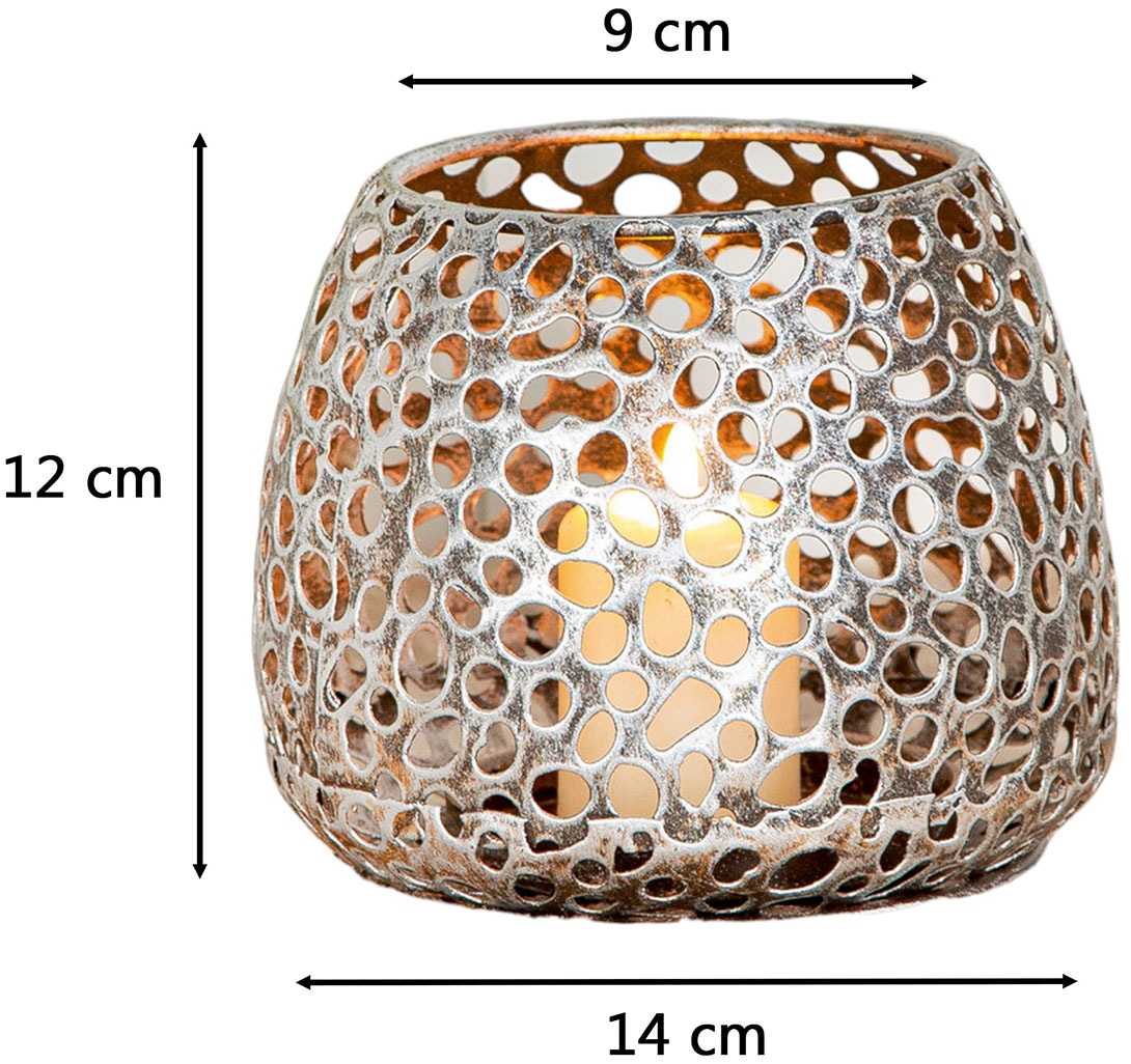 Casablanca by Gilde Windlicht »Windlicht  Chico antik-silber«