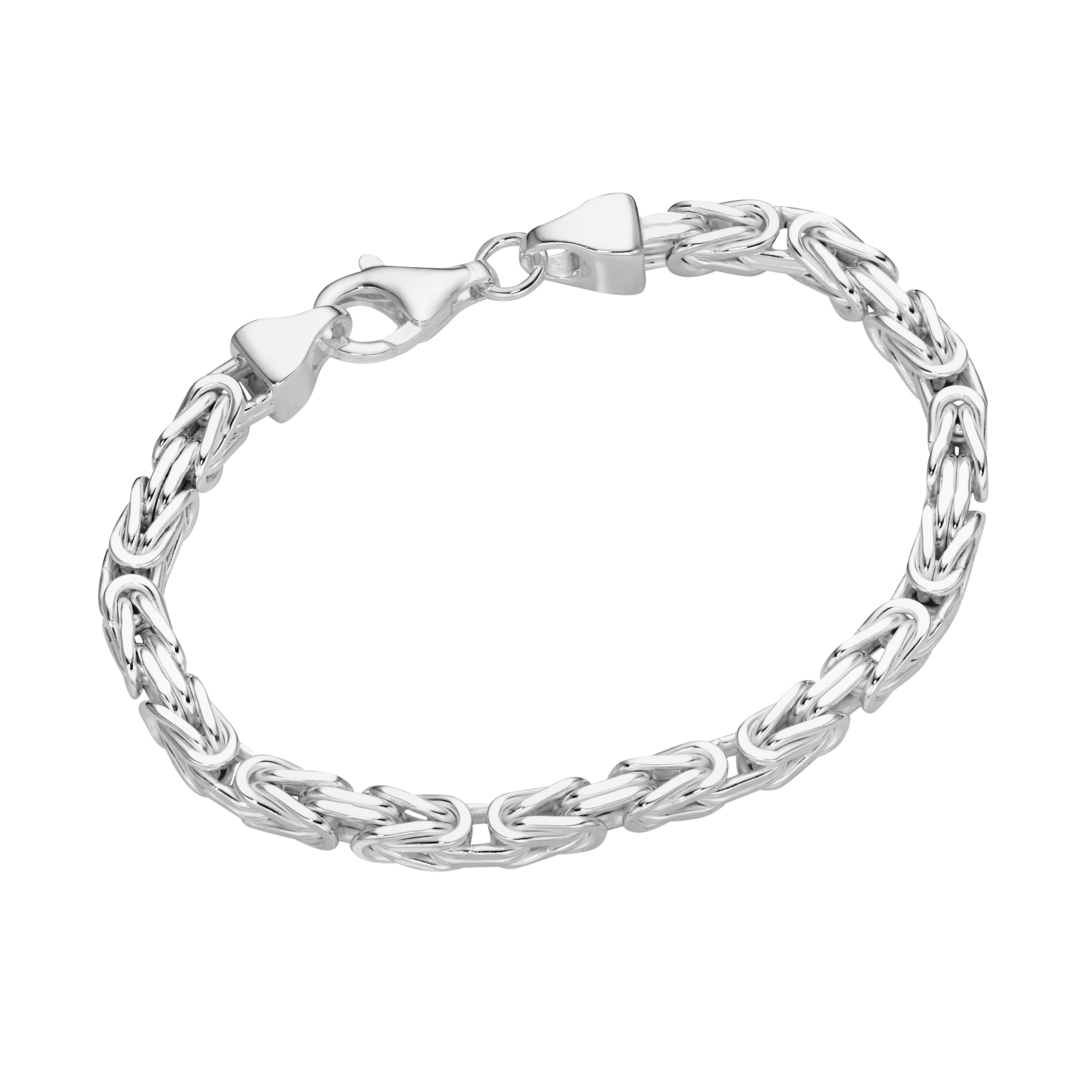 Smart Jewel Armband »Armband Königskette ♕ Silber massiv, 925« bei