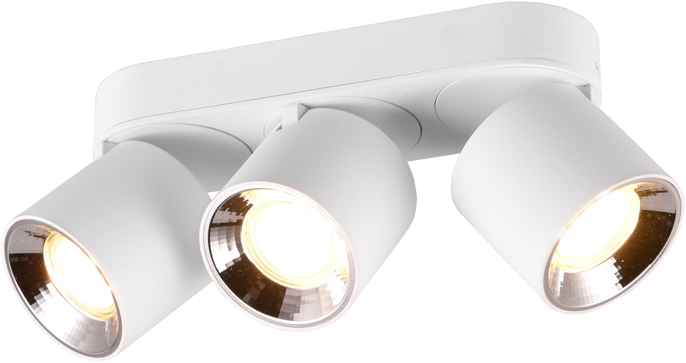 TRIO Leuchten Deckenleuchte »GUAYANA, Deckenspot 3-flammig exkl 3x GU10 max 10W Spot verstellbar«, 3 flammig, Leuchtmittel GU10 | Leuchtmittel wechselbar, als Aufbauspot oder Einbauspot nutzbar Spot schwenkbar und drehbar