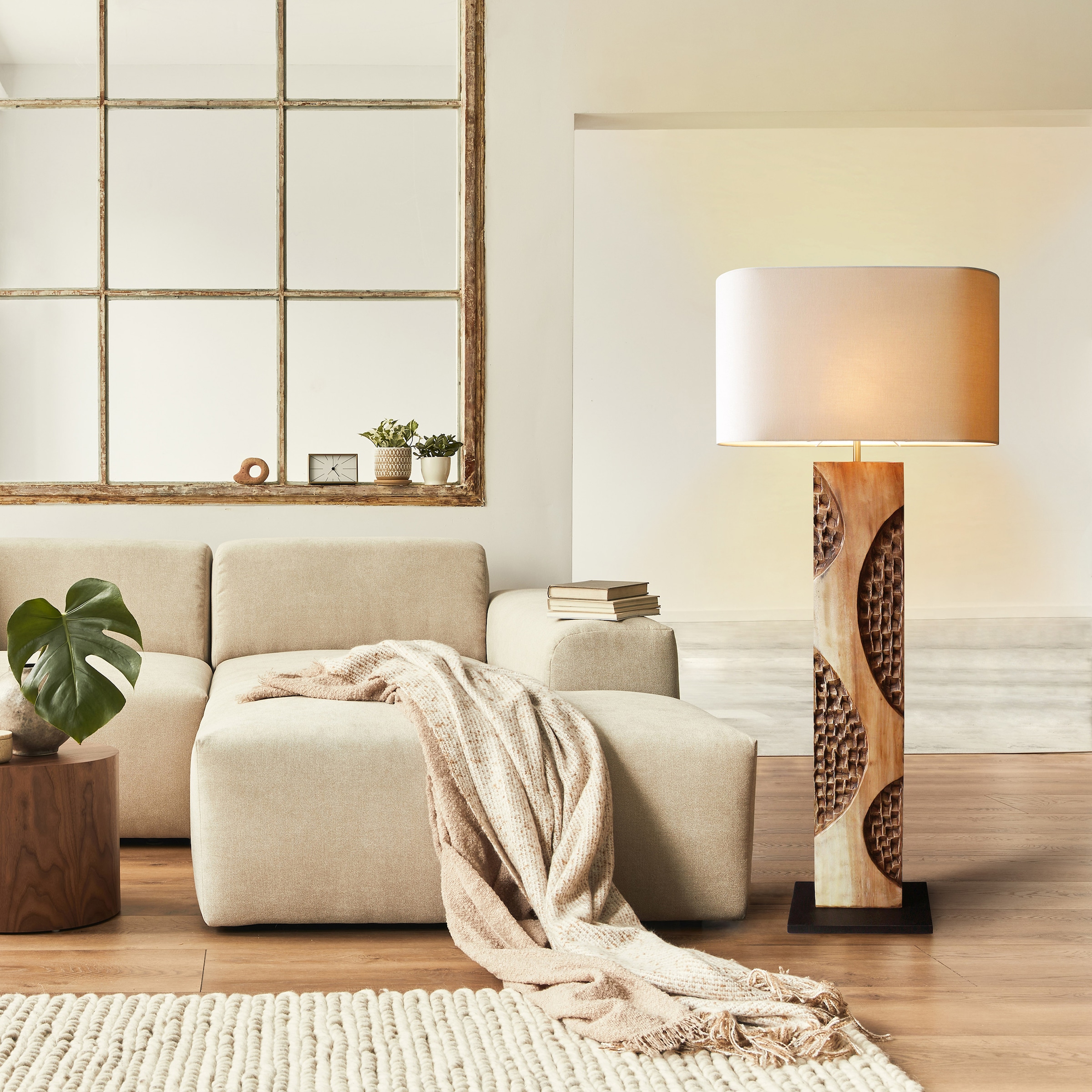 SalesFever Stehlampe »Akazie« E27 1 Stk. handgefertigt