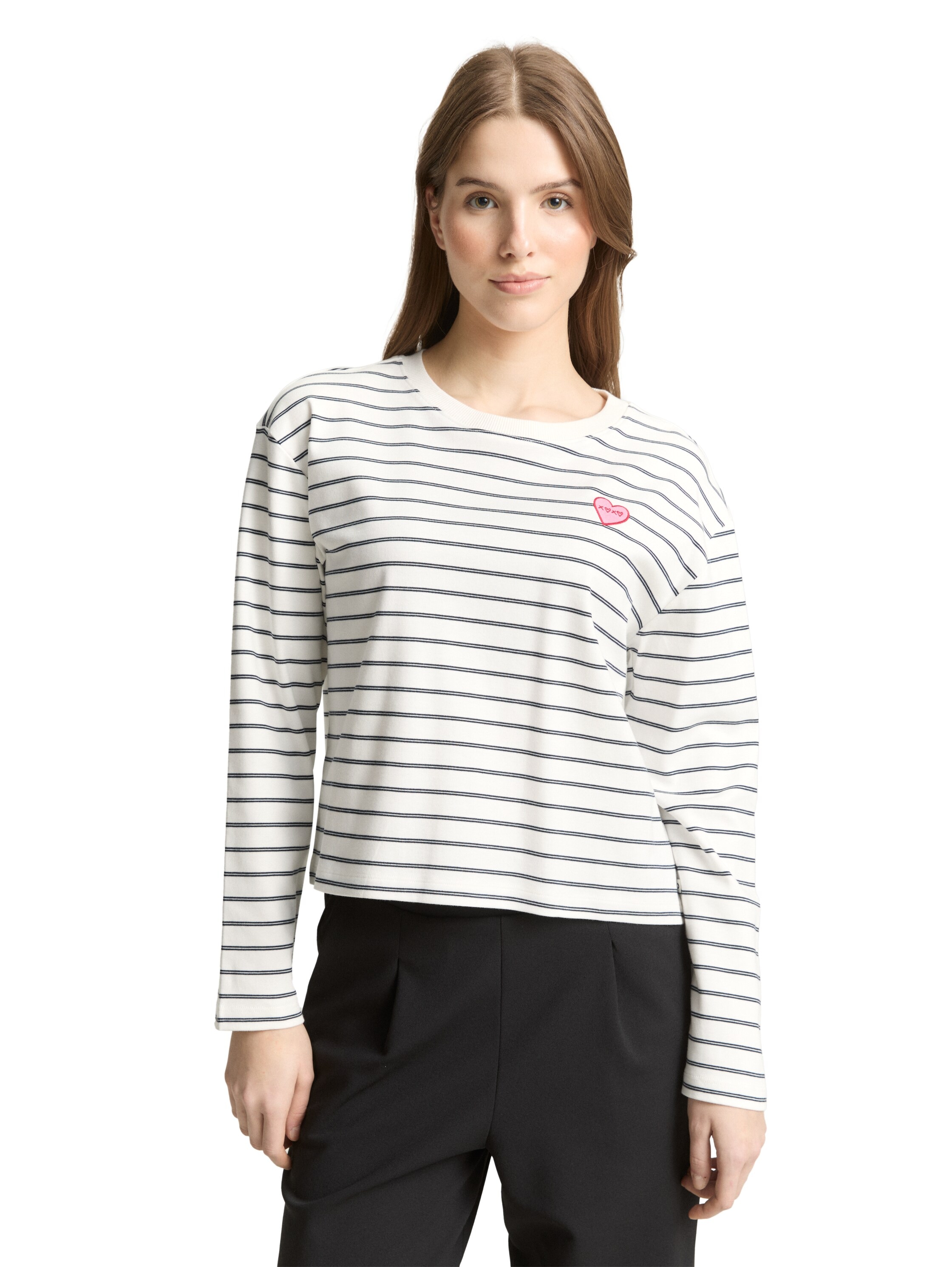 TOM TAILOR Denim T-Shirt mit Streifen Muster