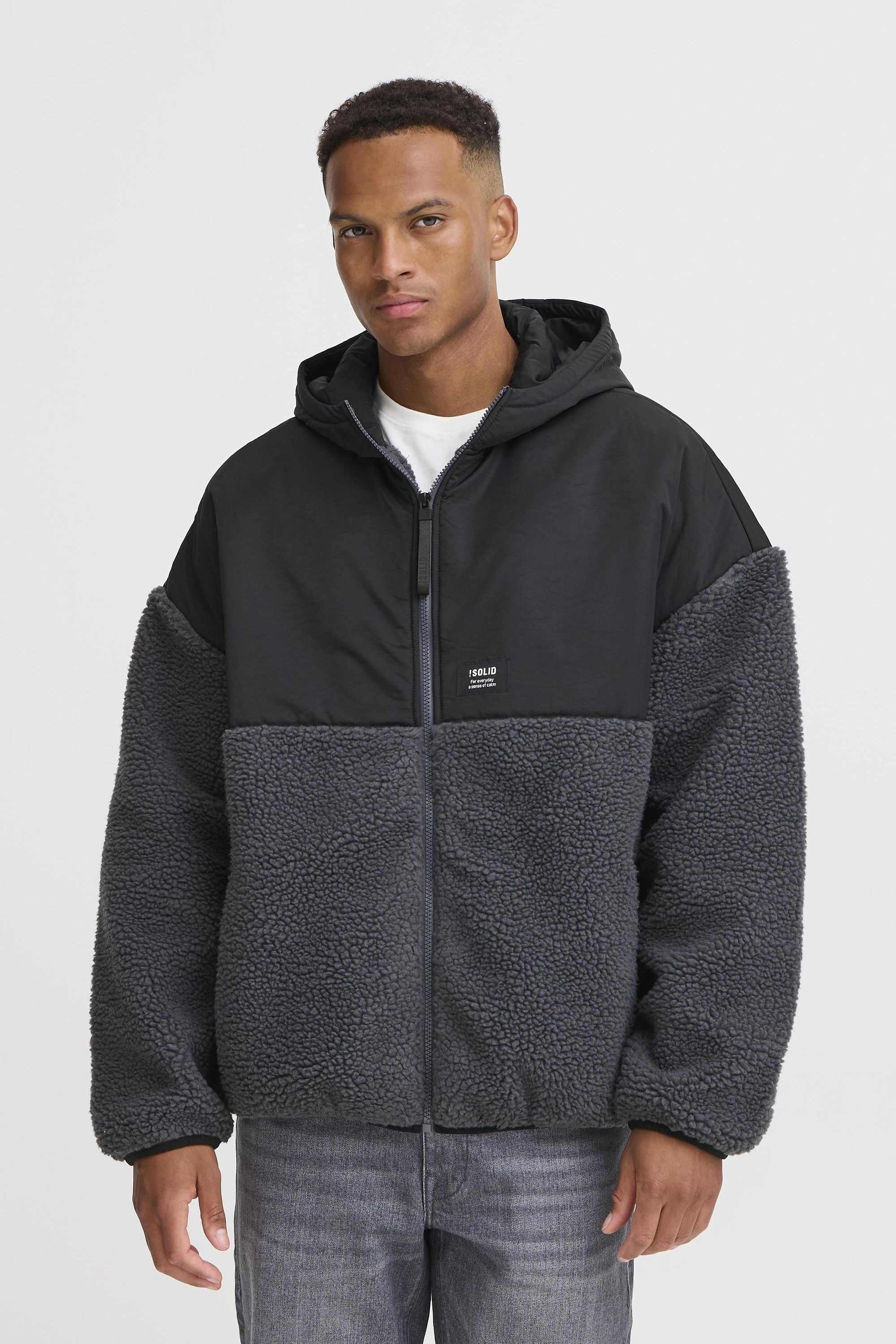 !Solid Fellimitatjacke »Fellimitatjacke SDMark«