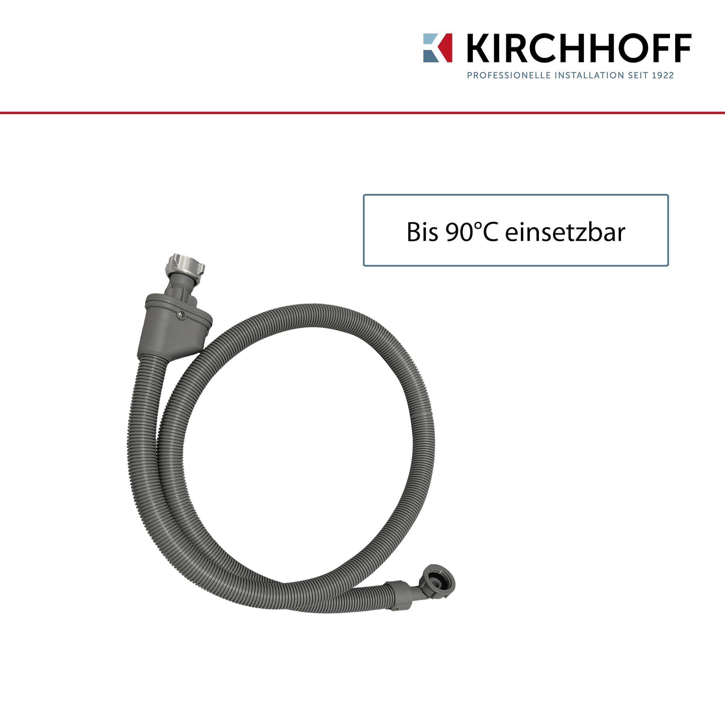 Kirchhoff Zulaufschlauch, Sicherheits-Zulaufschlauch, 3/4"IG x 3 m x 3/4"IG, 10bar/90°C