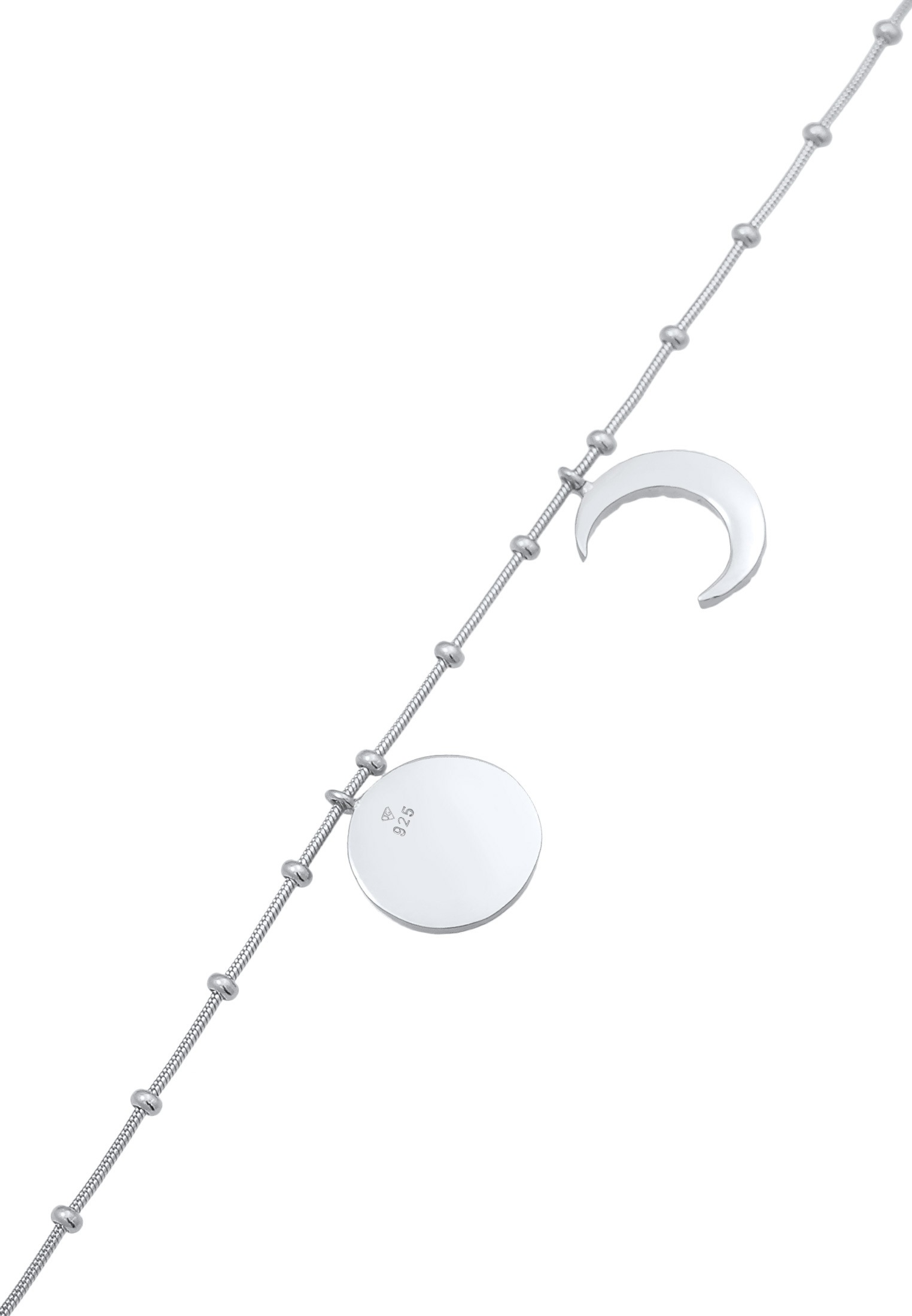 Elli Armkette »Fußschmuck Sonne Mond 925 Silber«