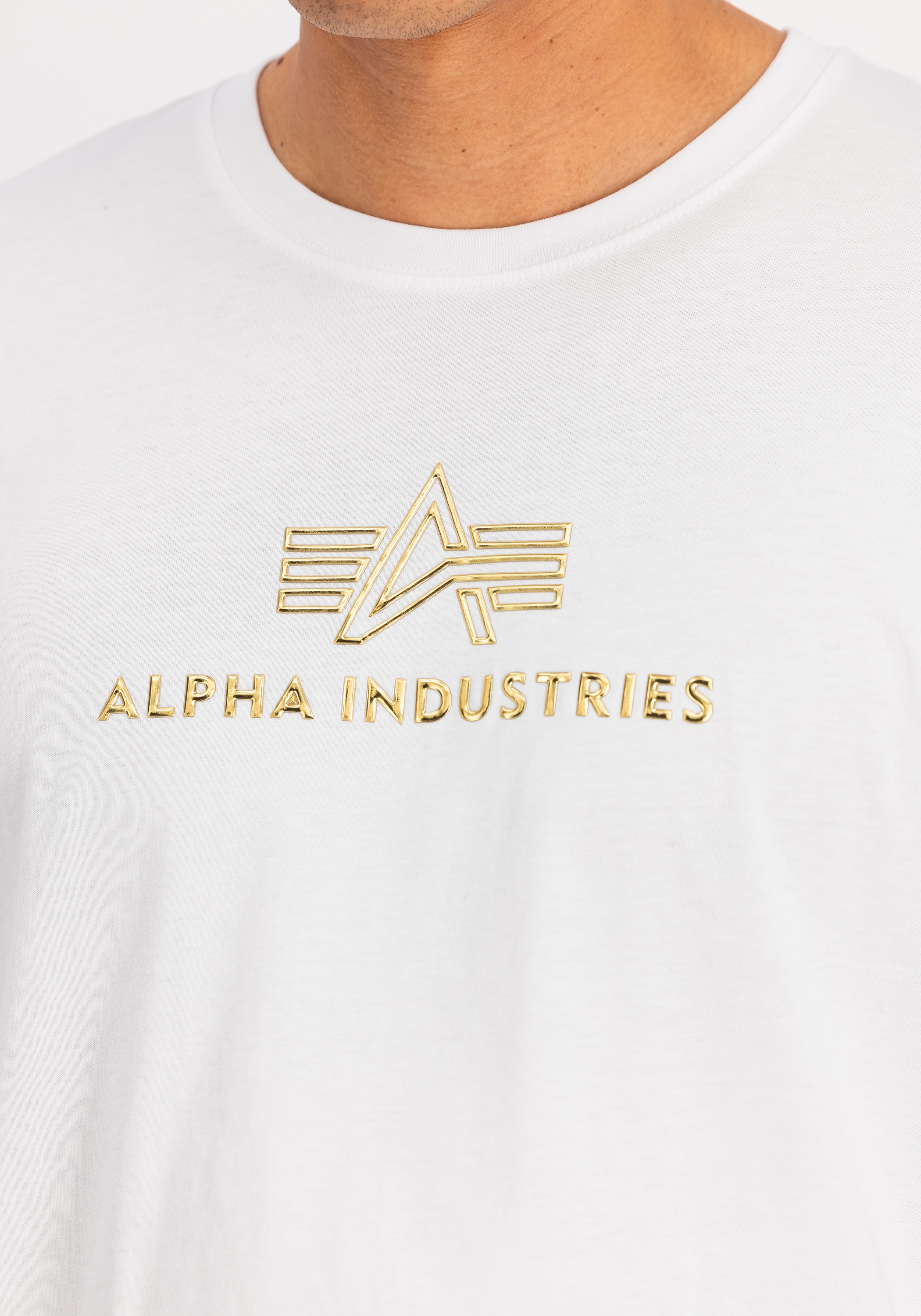 Alpha Industries T-Shirt »Alpha Industries Men - T-Shirts Basic Mid Logo TPU T-Shirt«
