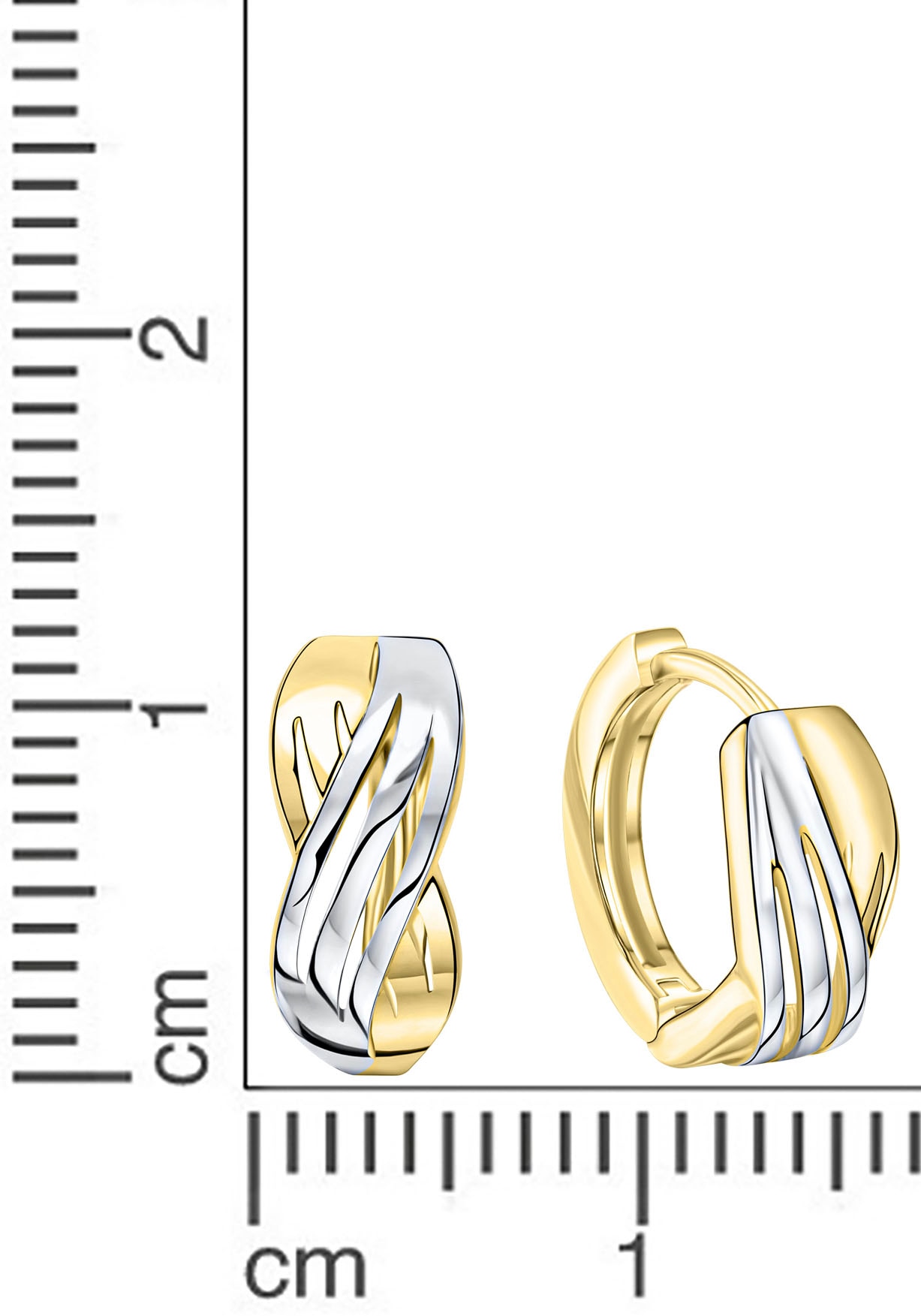 Firetti Paar Creolen »Schmuck Geschenk Gold 375 Ohrschmuck Creole«
