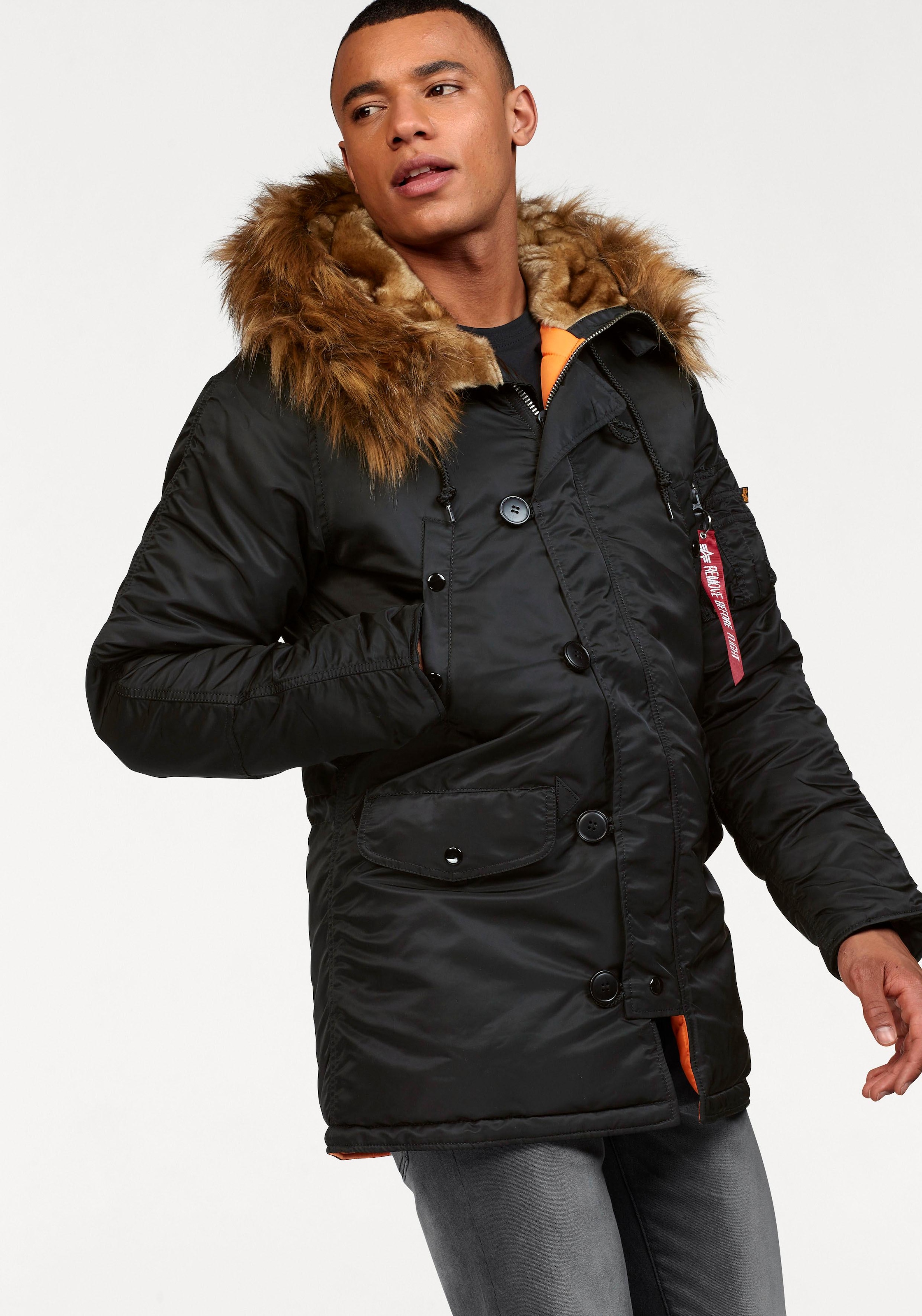 Alpha Industries Parka »N3B VF 59«, mit Kapuze, mit abnehmbarem Kunstfellkragen