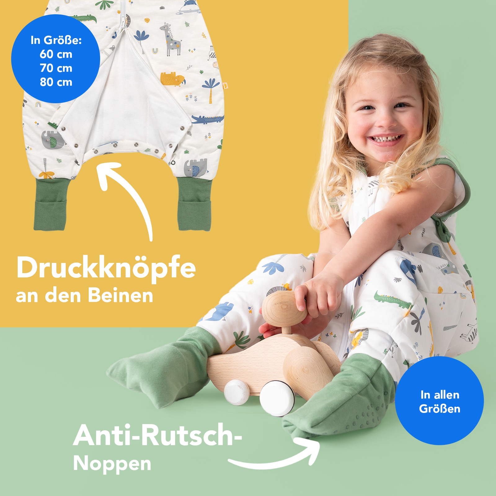 Schlummersack Babyschlafsack »Schlafsack mit Füßen 1.0 Tog«