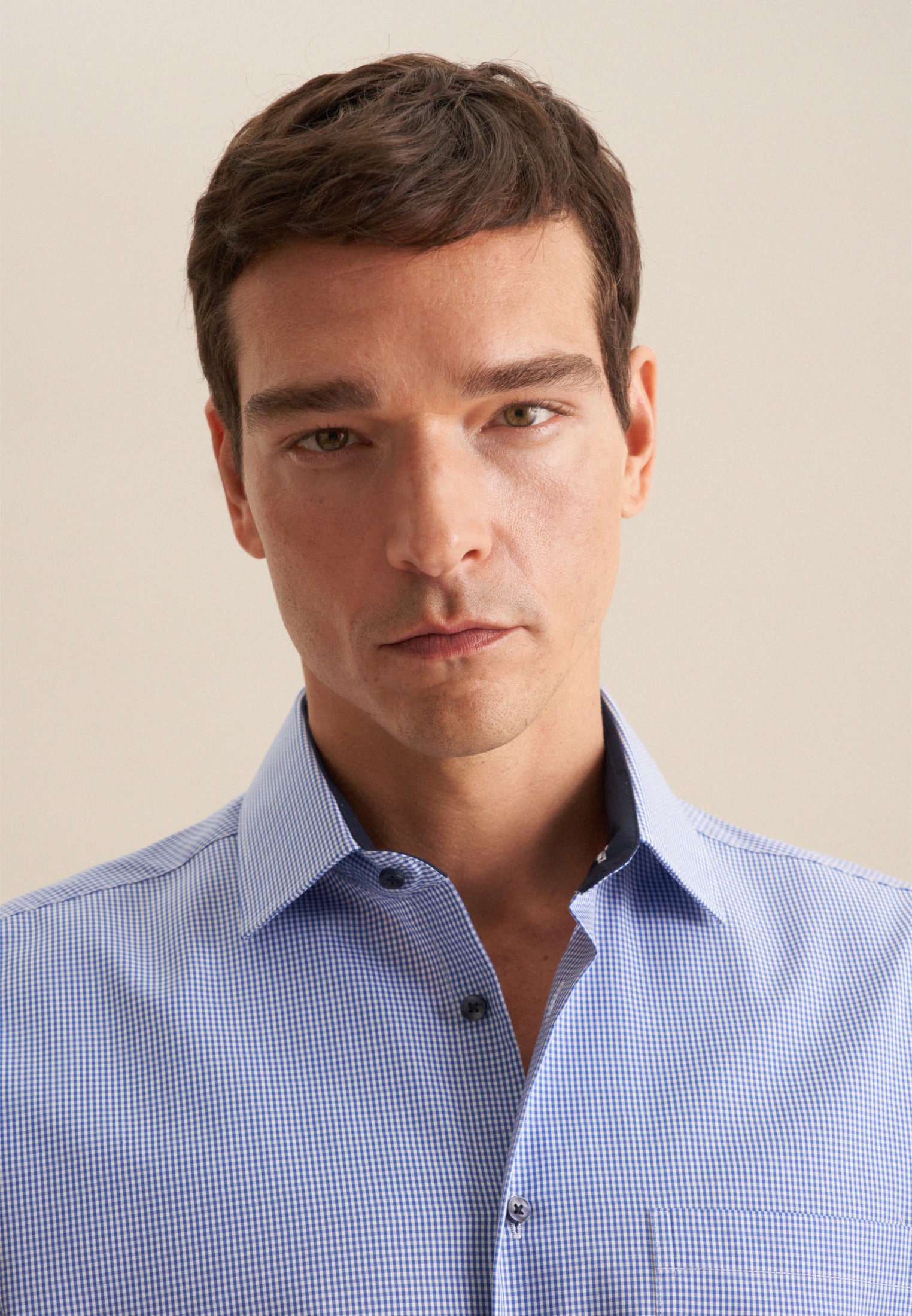 seidensticker Businesshemd »Schwarze Rose« Regular 1/1 Kentkragen Karo