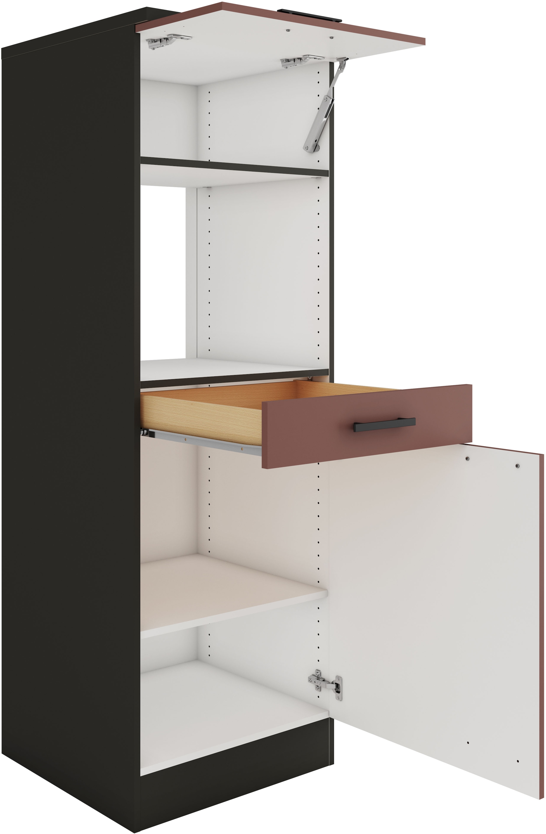 OPTIFIT Mikrowellenumbauschrank »Palma«, Breite 60 cm, Nischenmaß für Mikrowelle B/T/H 56,7/55,5/44,8 cm