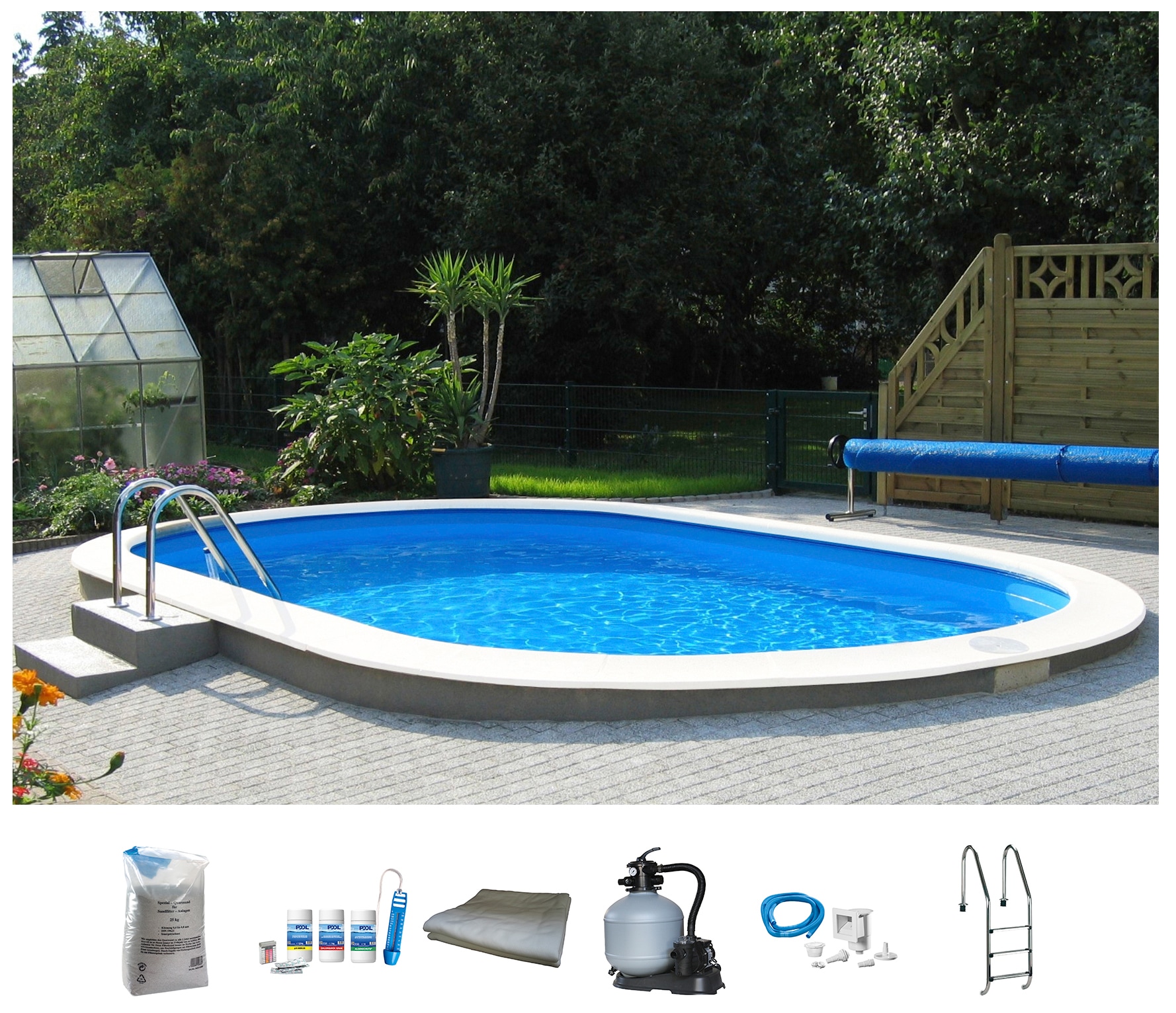 BWT MY POOL Ovalpool »Premium«, (Set), 7-tlg., BxLxH: 360x737x150 cm kaufen