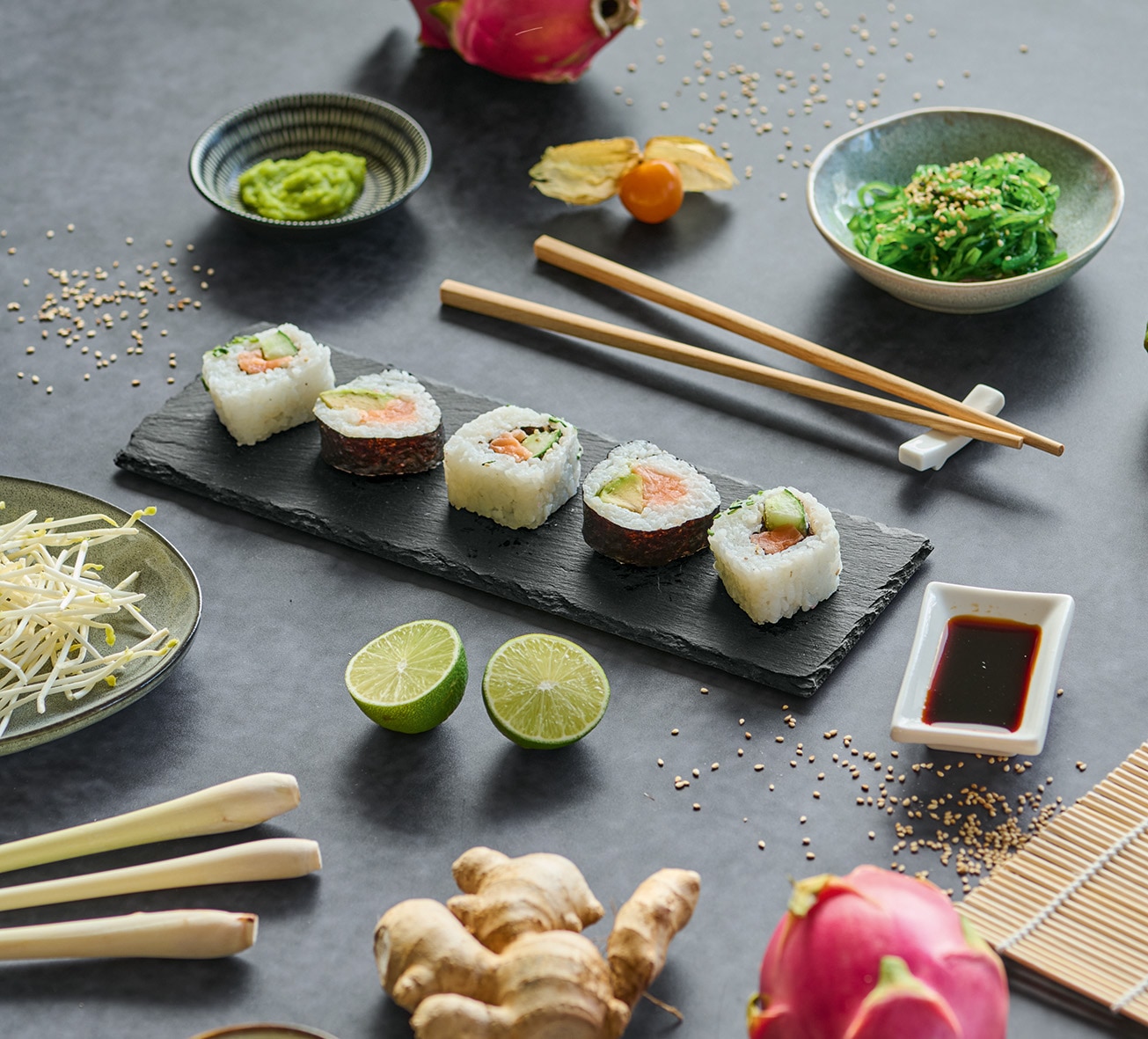 Zeller Present Teller-Set »Sushi-Set« 2er-Set, Schiefer