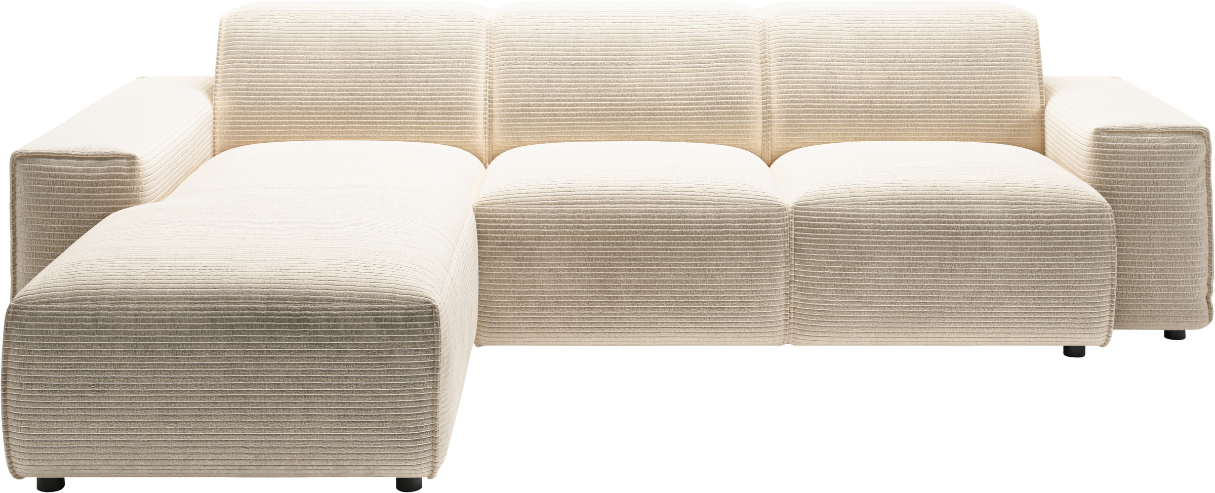 andas Ecksofa »Glimminge L-Form auch in Breitcord, Feincord + Easy care-Bezug,«, Breite 264, Zierkissen