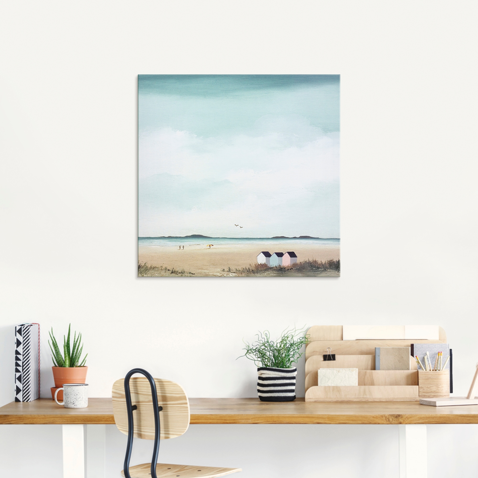 Artland Glasbild »Sonniger Morgen IV«, Strand, (1 St.), in verschiedenen Größen