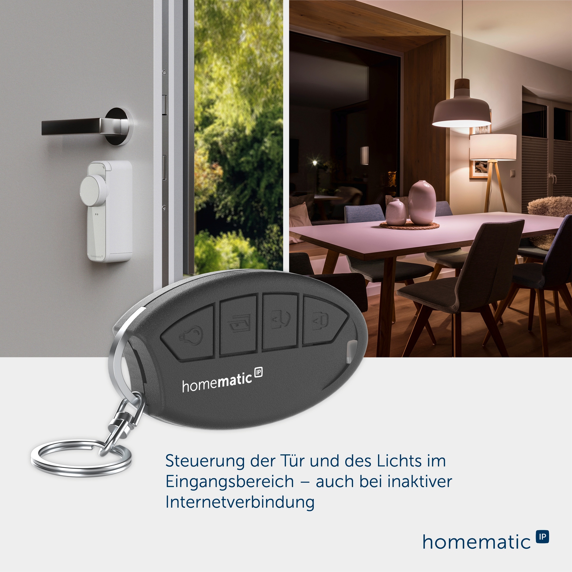Homematic IP Smart-Home-Zubehör »Schlüsselbundfernbedienung – Zutritt V2«