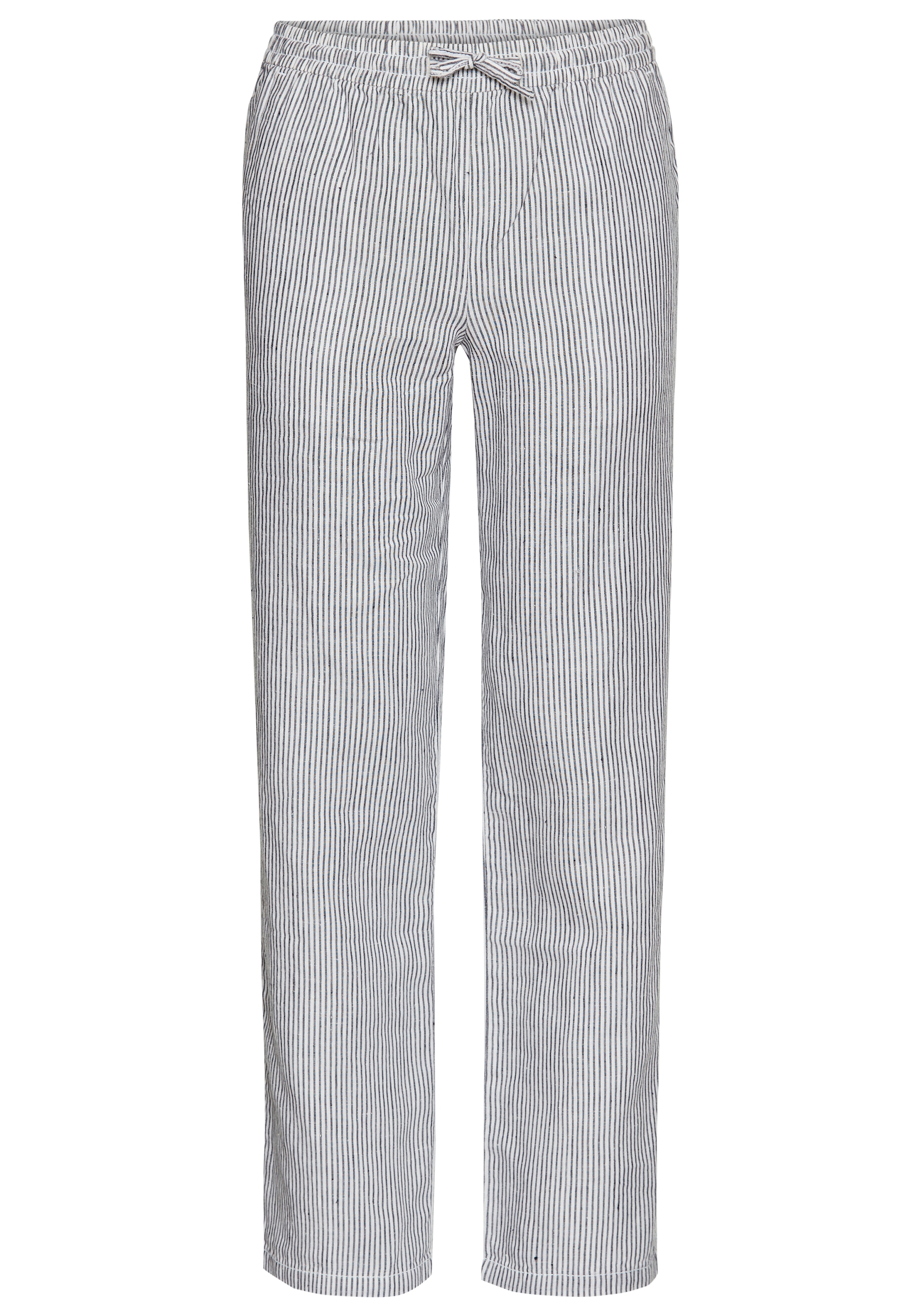 KIDSWORLD Schlupfhose »Webhose mit coole Streifen«, Leichte Streifenhose mit Leinenanteil