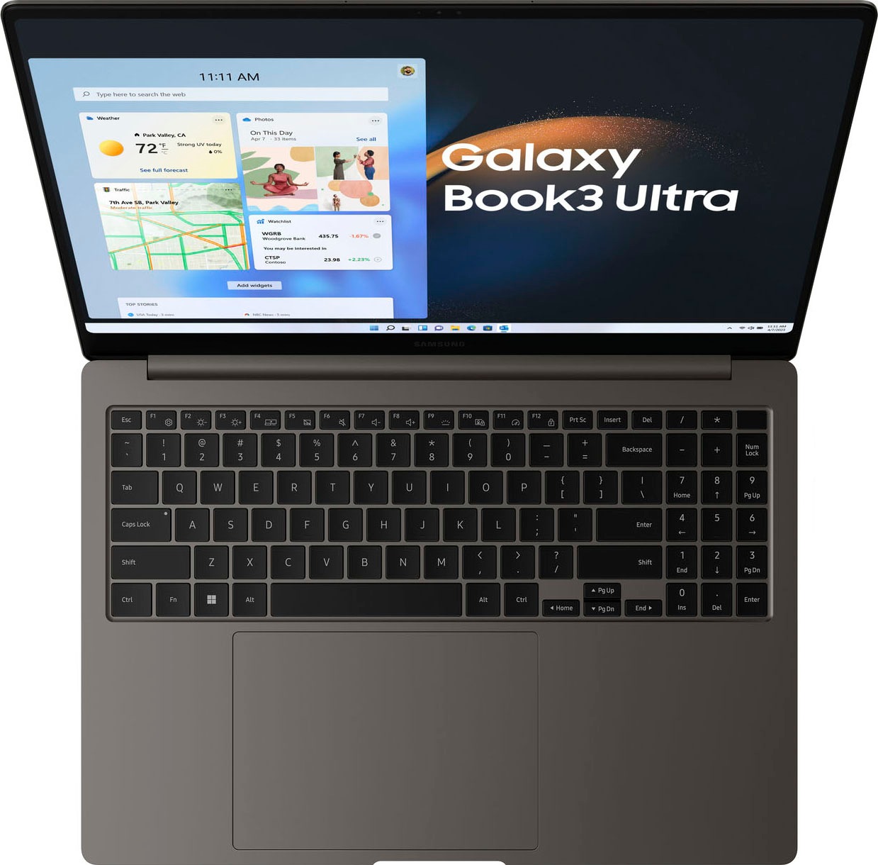 Samsung Notebook »Galaxy Book3 Ultra«, 40,62 cm, / 16 Zoll, Intel, Core i9, GeForce RTX 4070, 1000 GB SSD