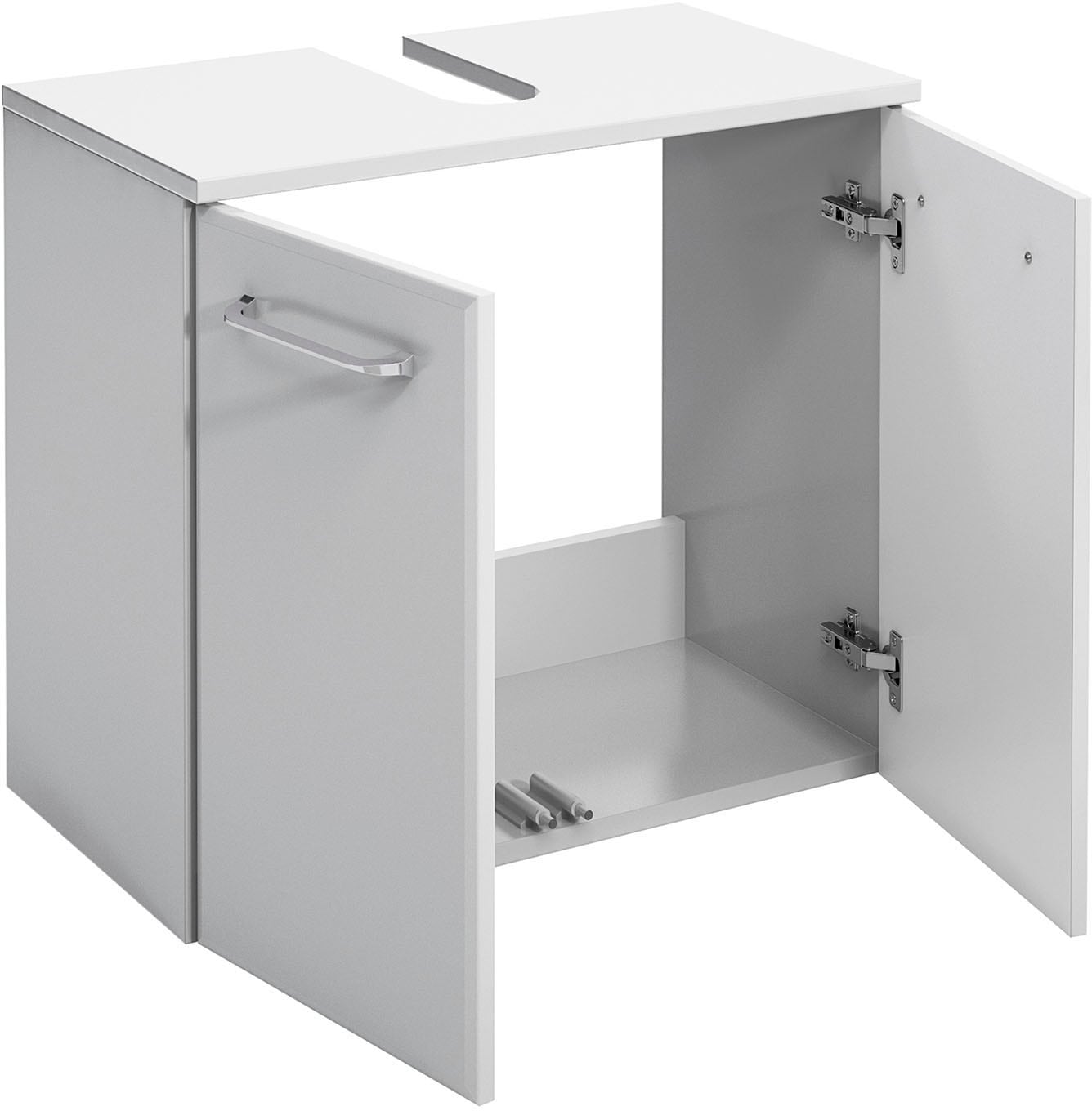 Saphir Badmöbel-Set »Quickset 341 6-teilig, Waschbeckenunterschrank und LED-Spiegelschrank« Set, 6 Stk. tlg.