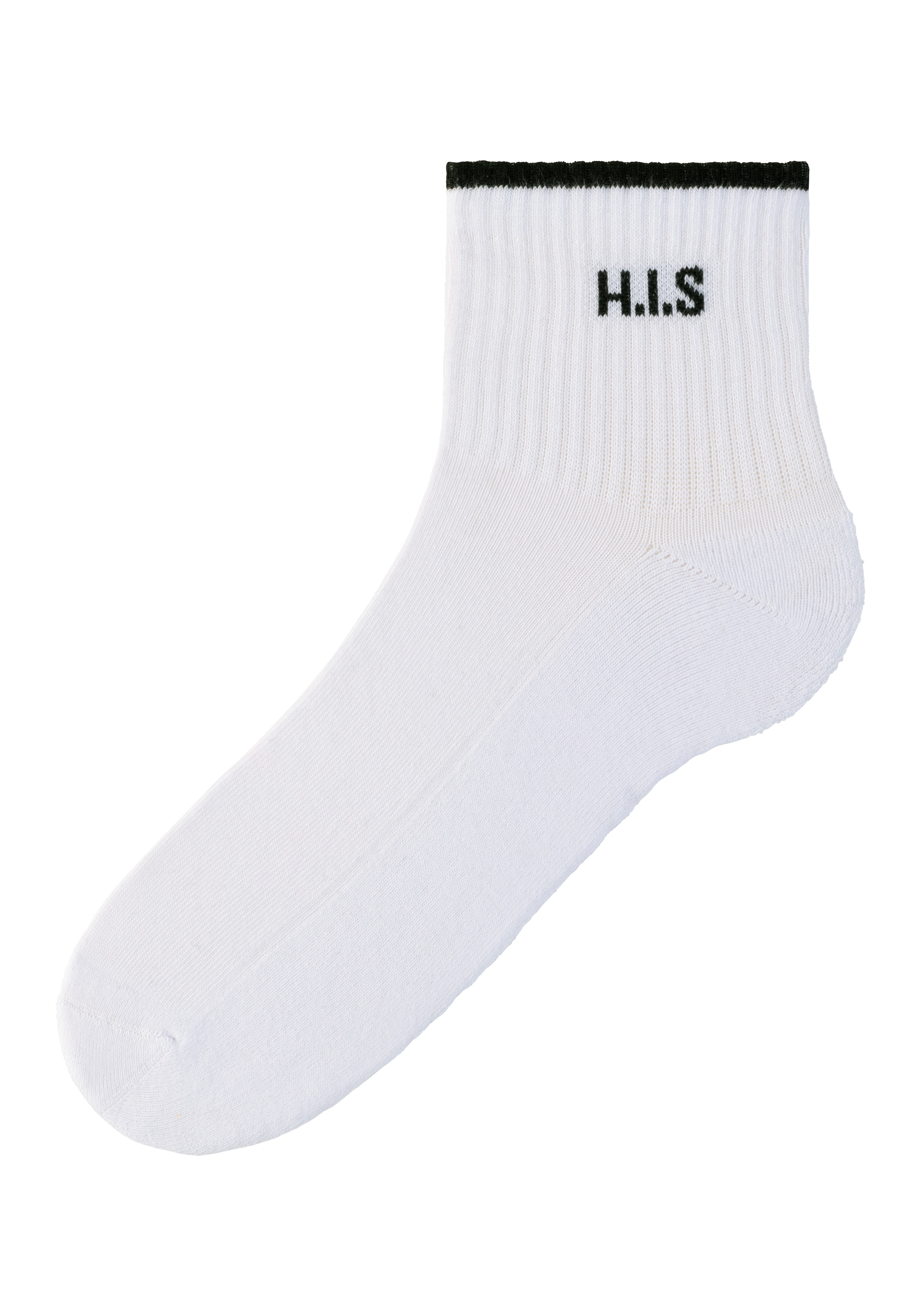 H.I.S Sportsocken »Kurzsocken«, (Packung, 6 Paar), mit Frottee & verstärkten Belastungszonen