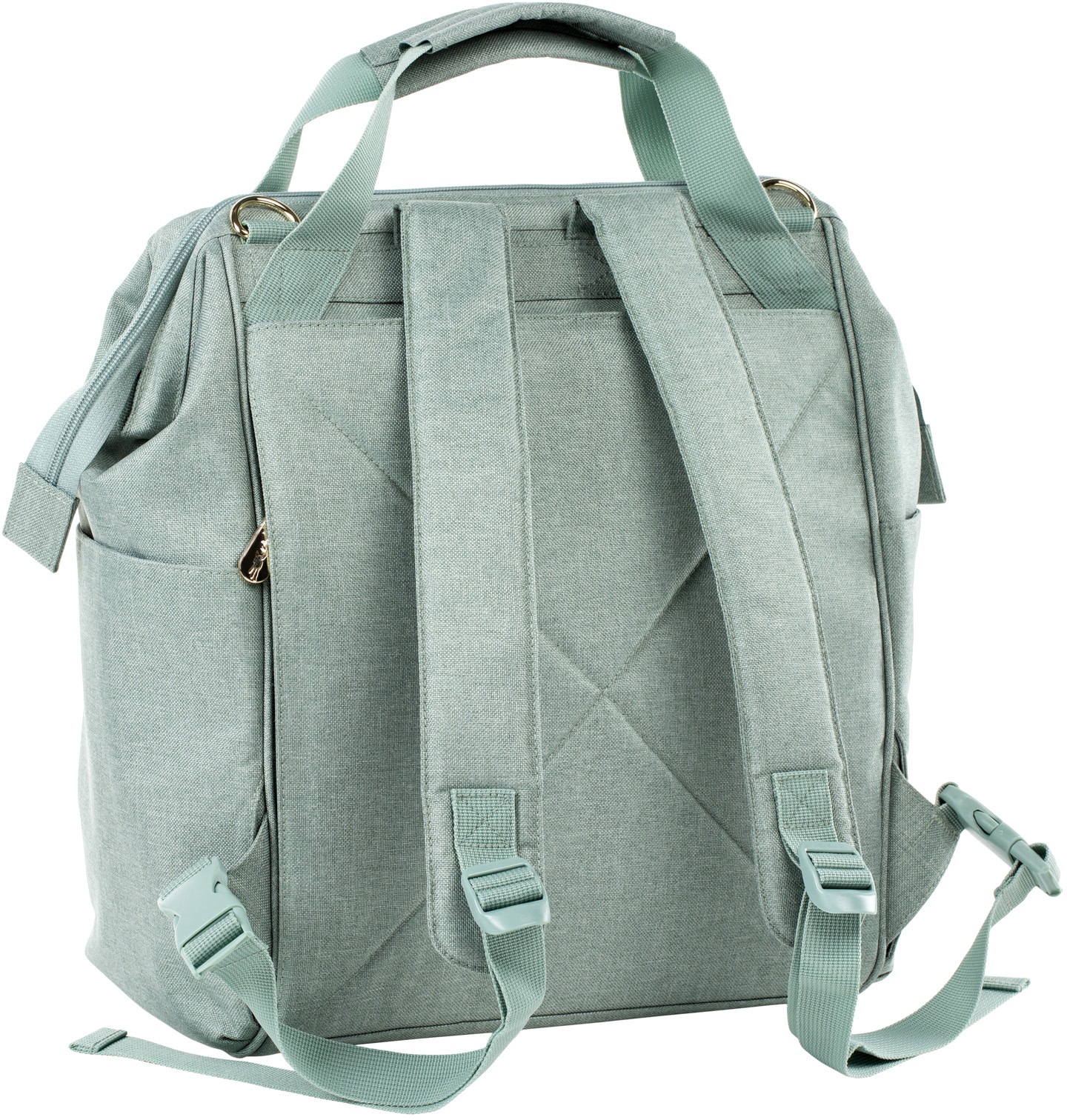 LÄSSIG Wickelrucksack »Glam, Goldie, Backpack mint«, PETA-approved vegan