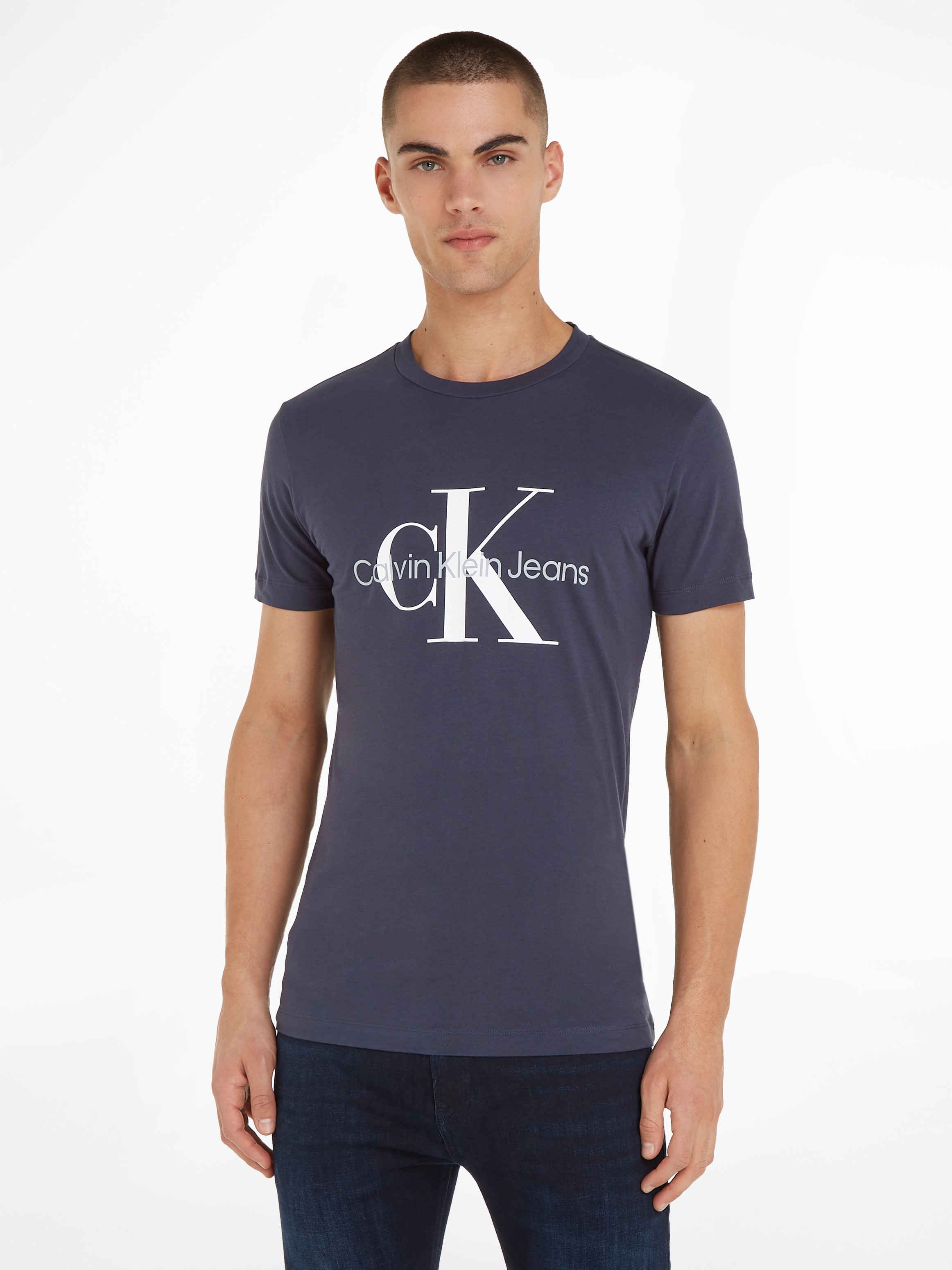Klein Calvin T-Shirt »ICONIC Jeans ♕ MONOGRAM SLIM TEE« bei