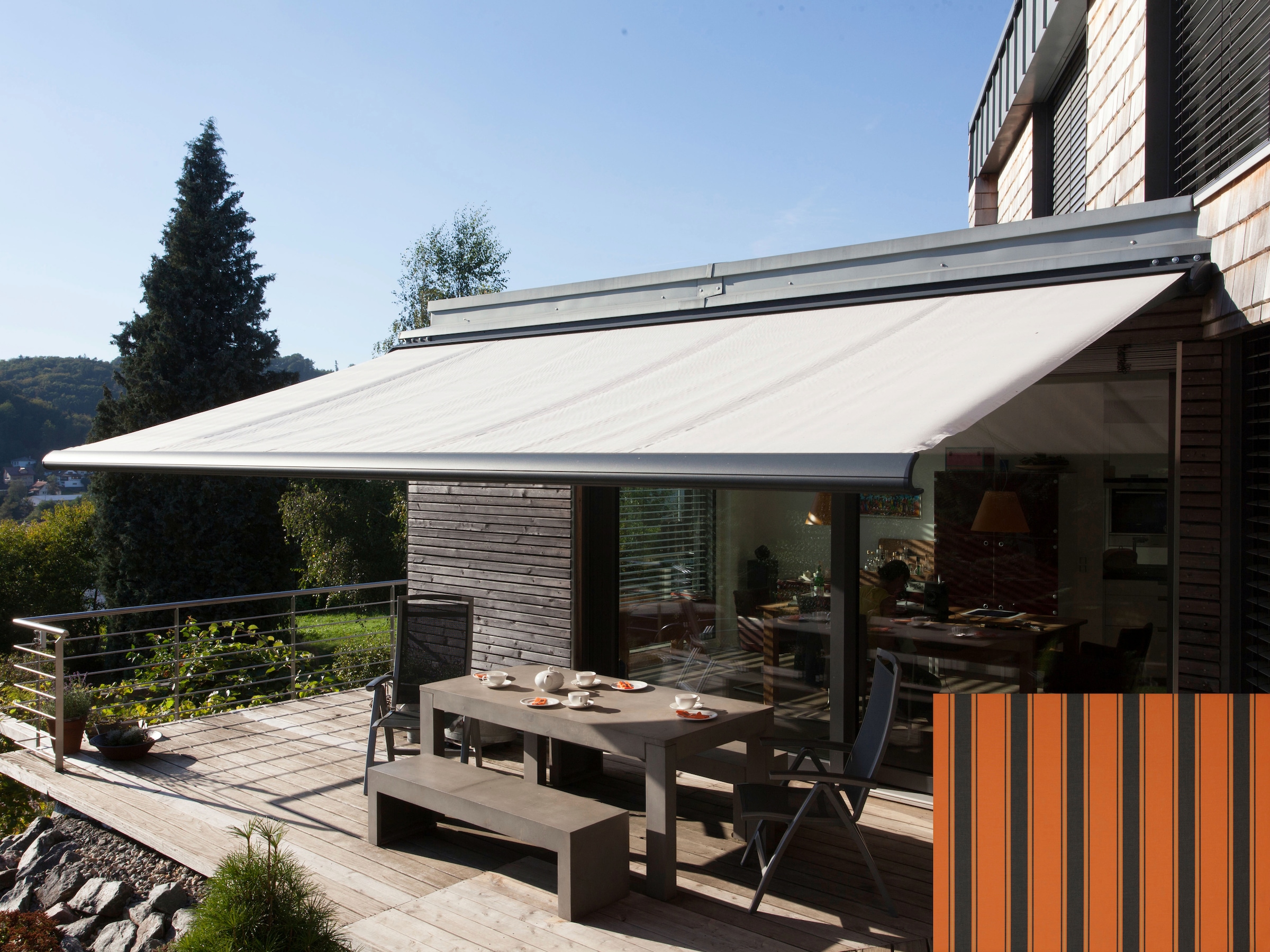 Wismar Kassettenmarkise »Classic S-Compact«, Breite: 250 cm, Ausfall: 200 cm