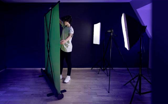 Elgato Pull-Up-Leinwand »Elgato Green Screen Polyester«, Aluminiumkoffer