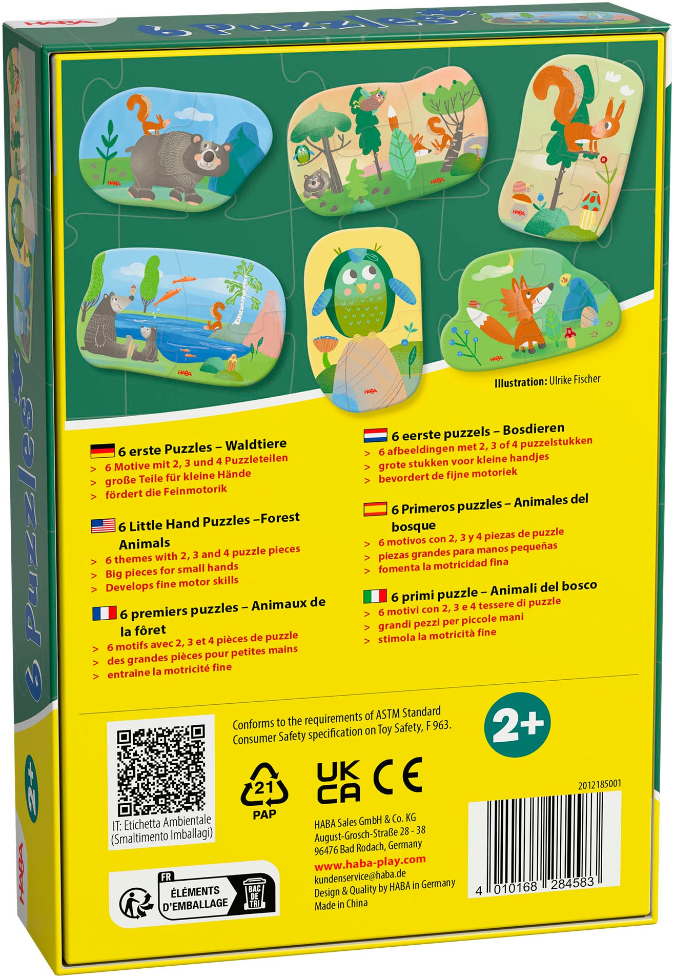 Haba Puzzle »6 erste Puzzles Waldtiere«