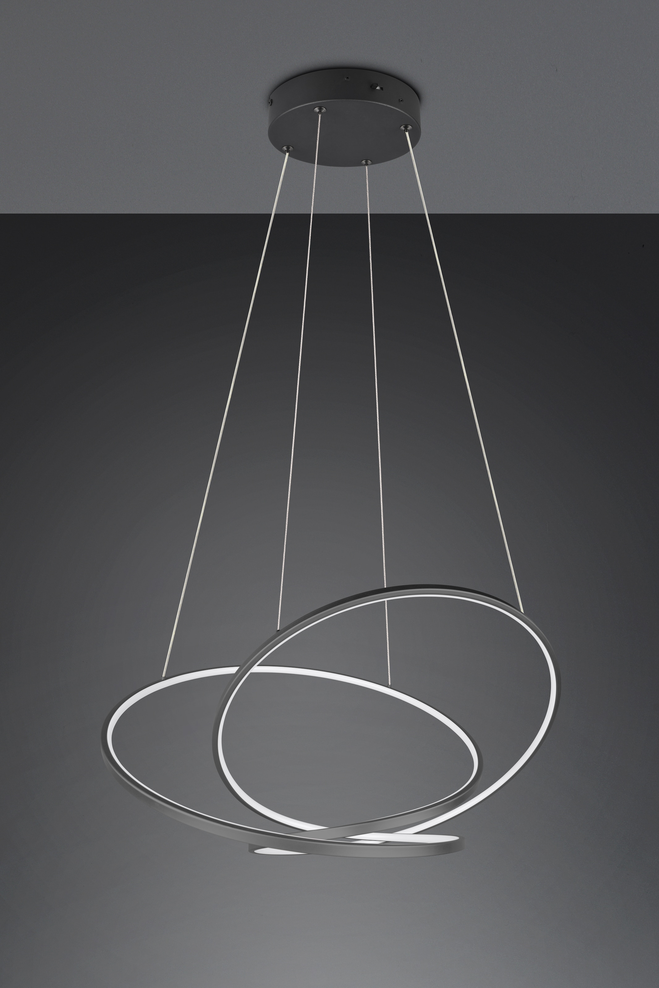 TRIO Leuchten LED Pendelleuchte »DARVIN, LED Hängelampe 52W 6700 Lumen, dimmbar, Lichtfarbe einstellbar« LED-Board 1 Stk. warmweiß - kaltweiß CCT 2300/3000/4000K warmweiß-kaltweiß, höhenverstellbar bis max 150cm