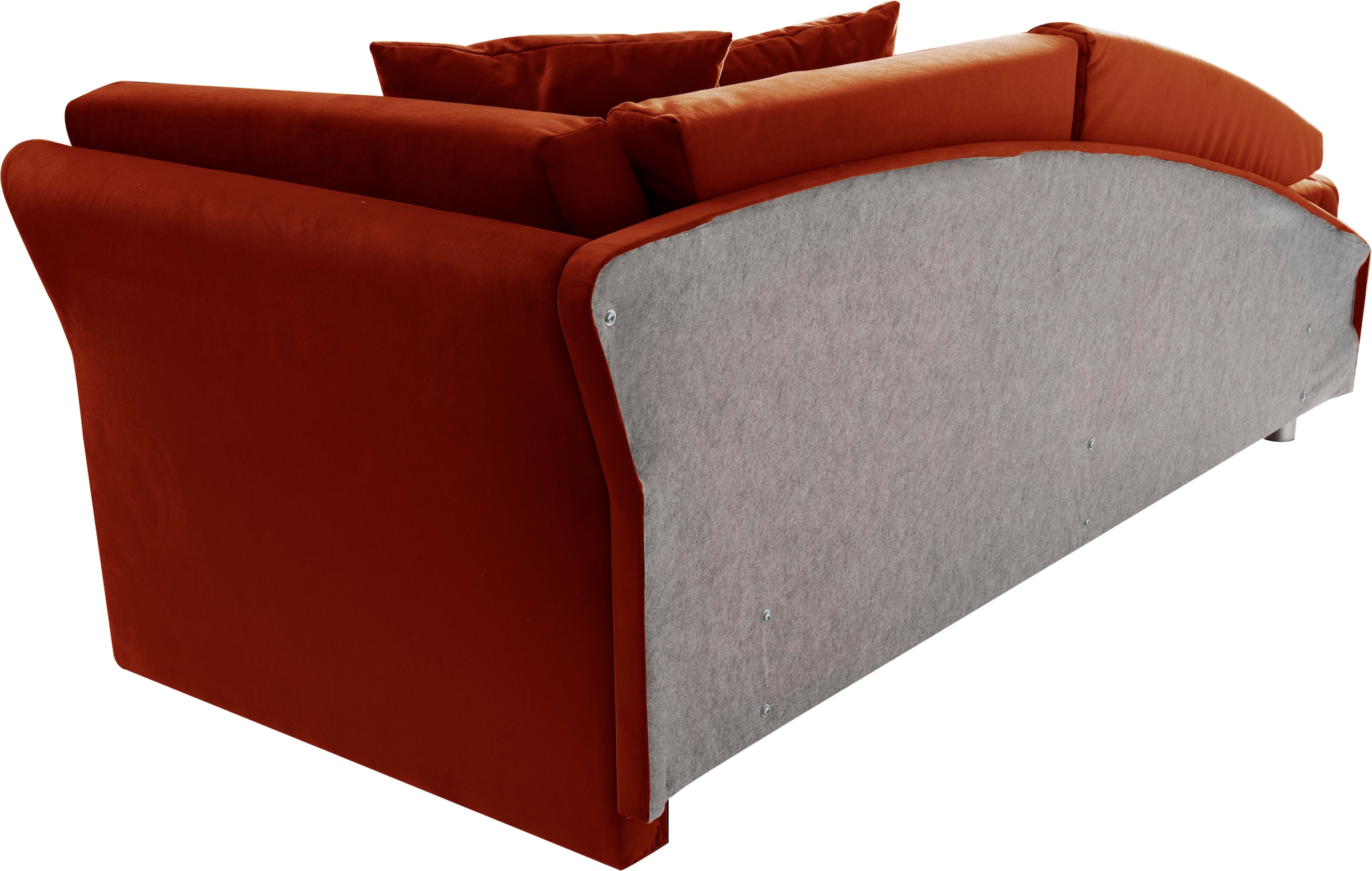 alina Schlafsofa, Bettkasten, Zierkissen-Set aus: 2 Stk. 40x40cm, 1 Stk. 30x30cm
