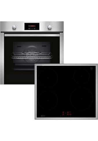 Backofen-Set »BX46PI«, BX46PI, mit Teleskopauszug nachrüstbar, Pyrolyse-Selbstreinigung