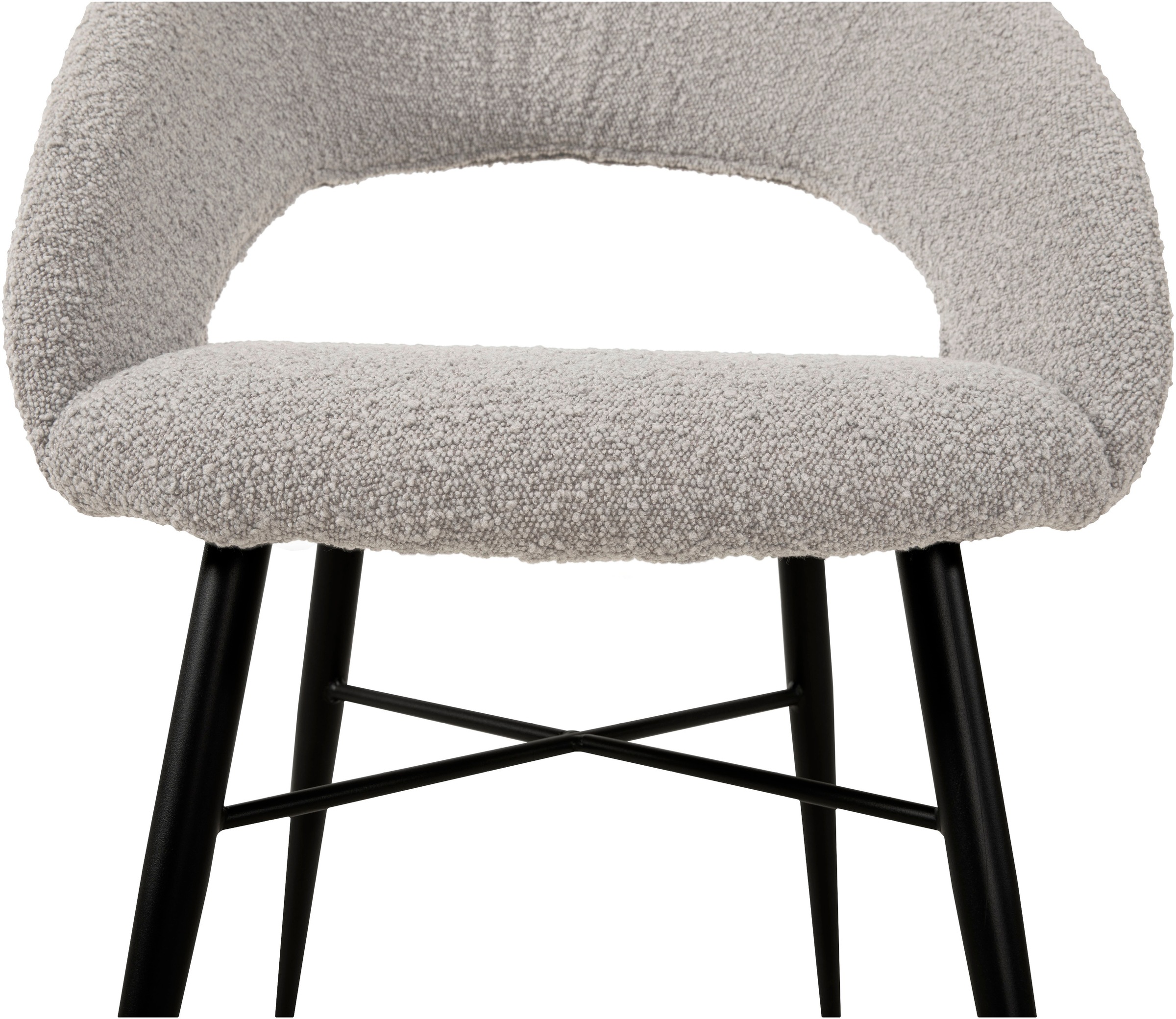 OMG Design Esszimmerstuhl »Marley« (Set) 1 Stk.mit modernem Cut-Out, Bouclé Bezug