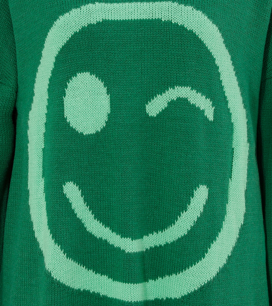 Aniston CASUAL Strickpullover, mit eingestricktem Smiley