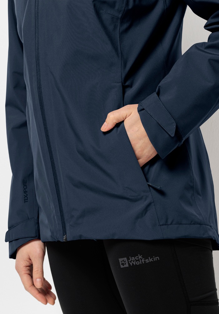 Jack Wolfskin 3-in-1-Funktionsjacke »GLAABACH 3IN1 JKT W«, (2 teilig), mit Kapuze