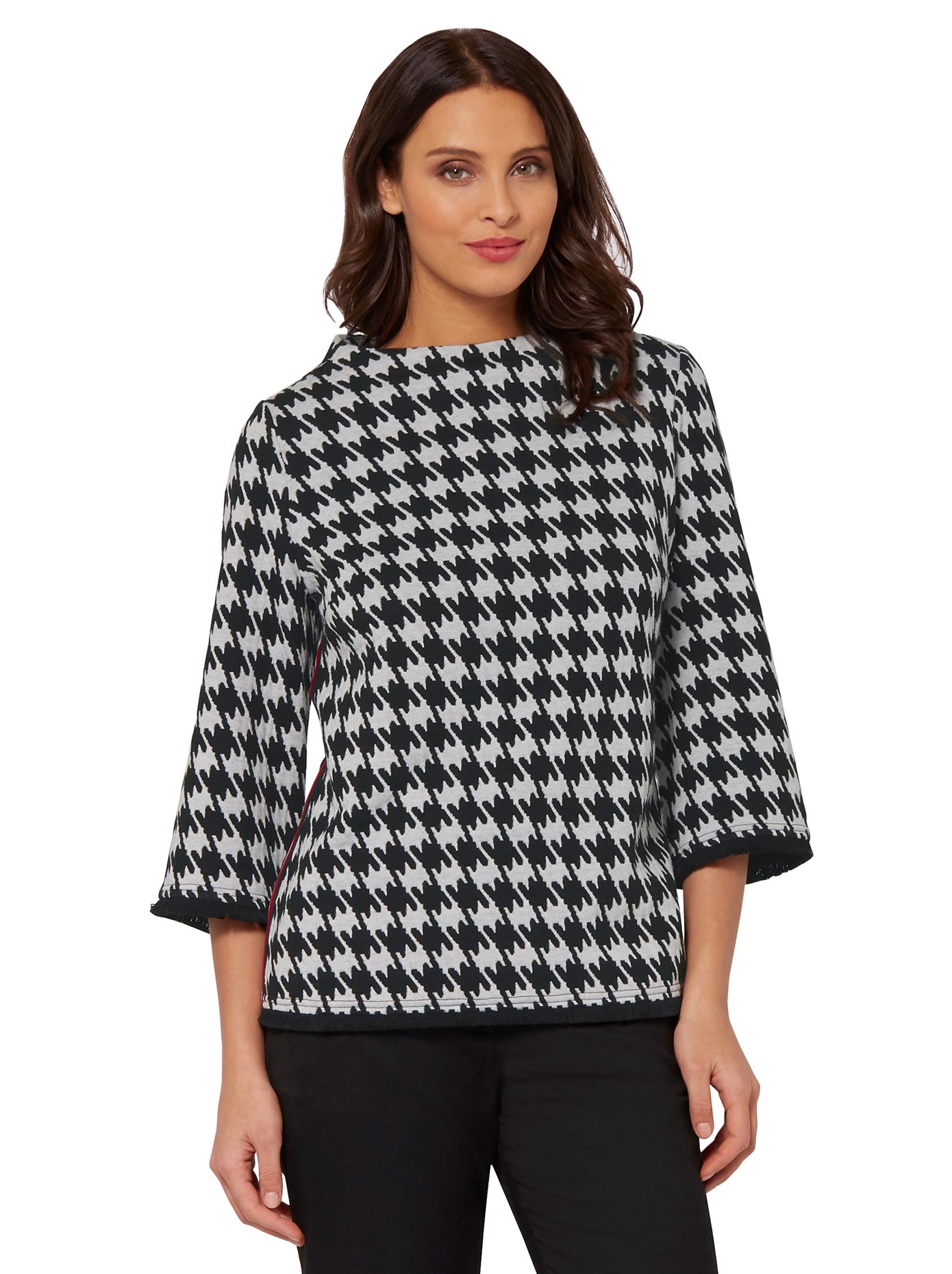 Inspirationen 3/4-Arm-Shirt »Jacquard-Shirt« (1 tlg.)