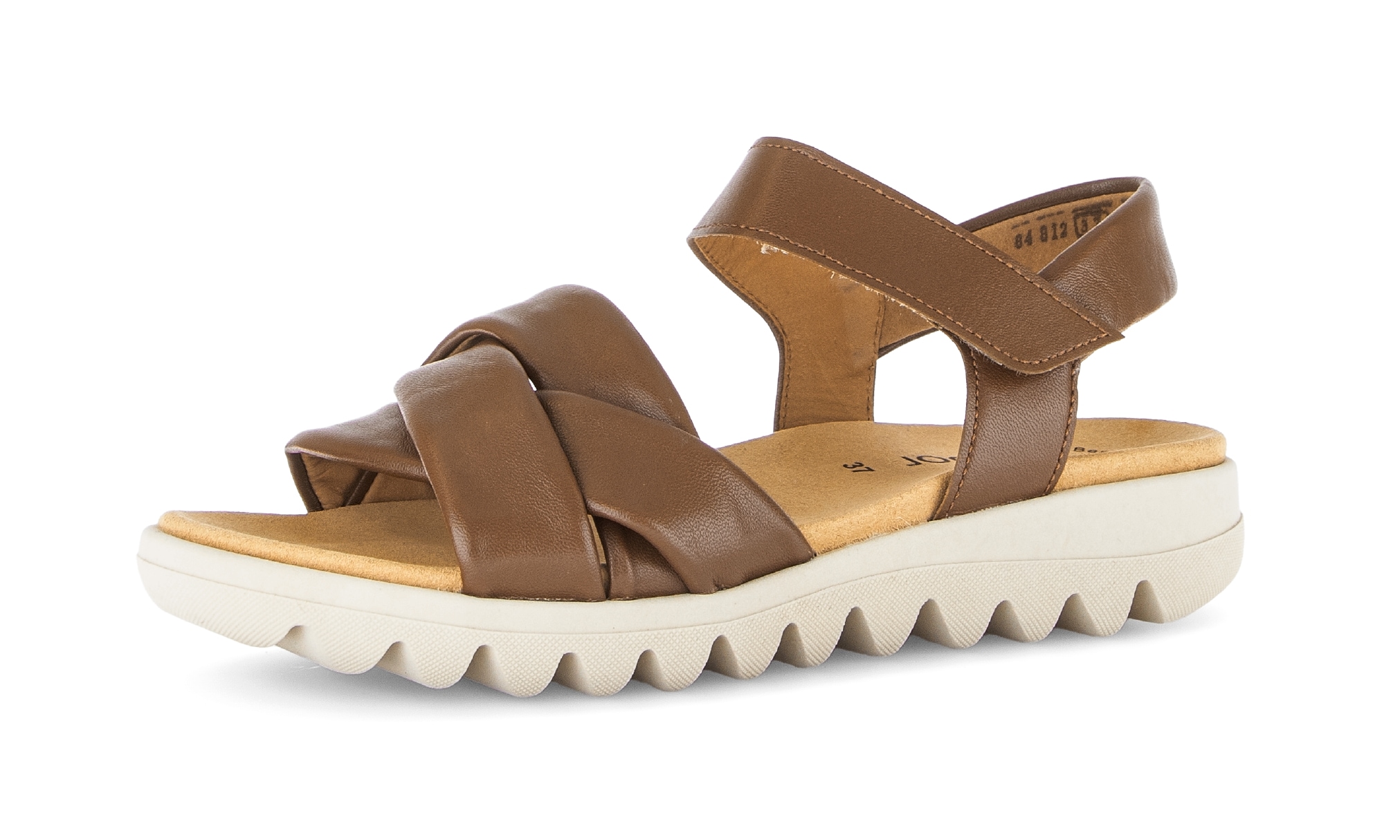 Gabor Riemchensandale  , Sommerschuh, Keilsandalette, Bequemschuh mit Klettverschluss