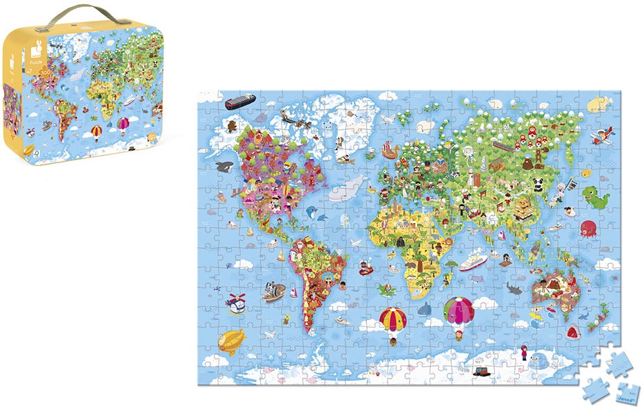 Janod Puzzle »Weltkarte«