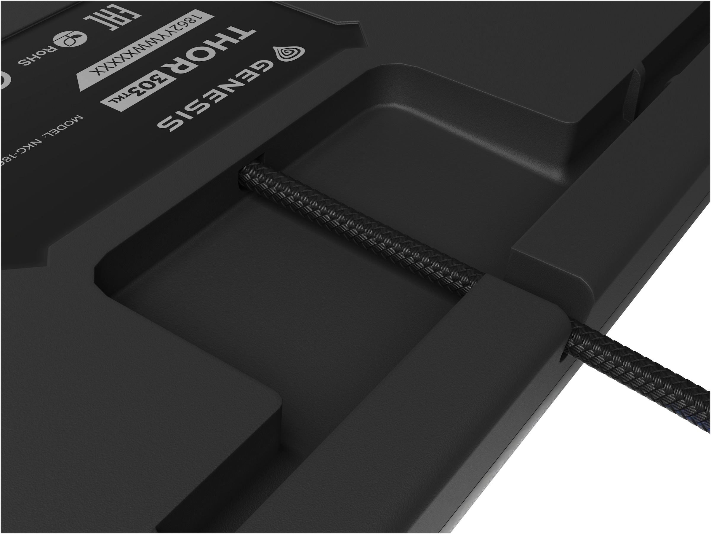 Genesis Gaming-Tastatur »THOR 303 TKL«, (Antirutsch-Füße-USB-Anschluss-Funktionstasten-Profil-Speicher-Windows-Sperrtaste-Multimedia-Tasten-Makrotasten)