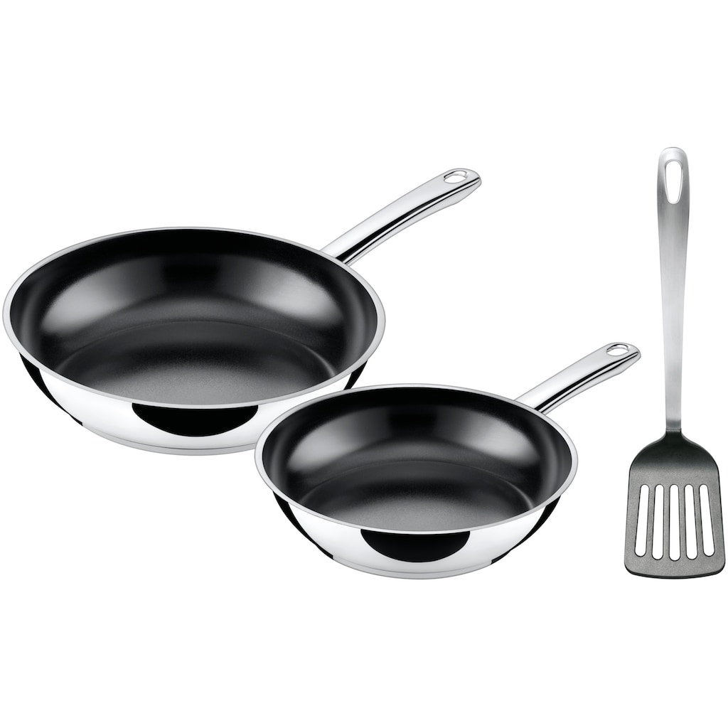 Silit Pfannen-Set »Talis«, Cromargan® Edelstahl Rostfrei 18/10, (Set, 3 tlg., je 1 Pfanne Ø 24/20 cm, H: 5 cm)